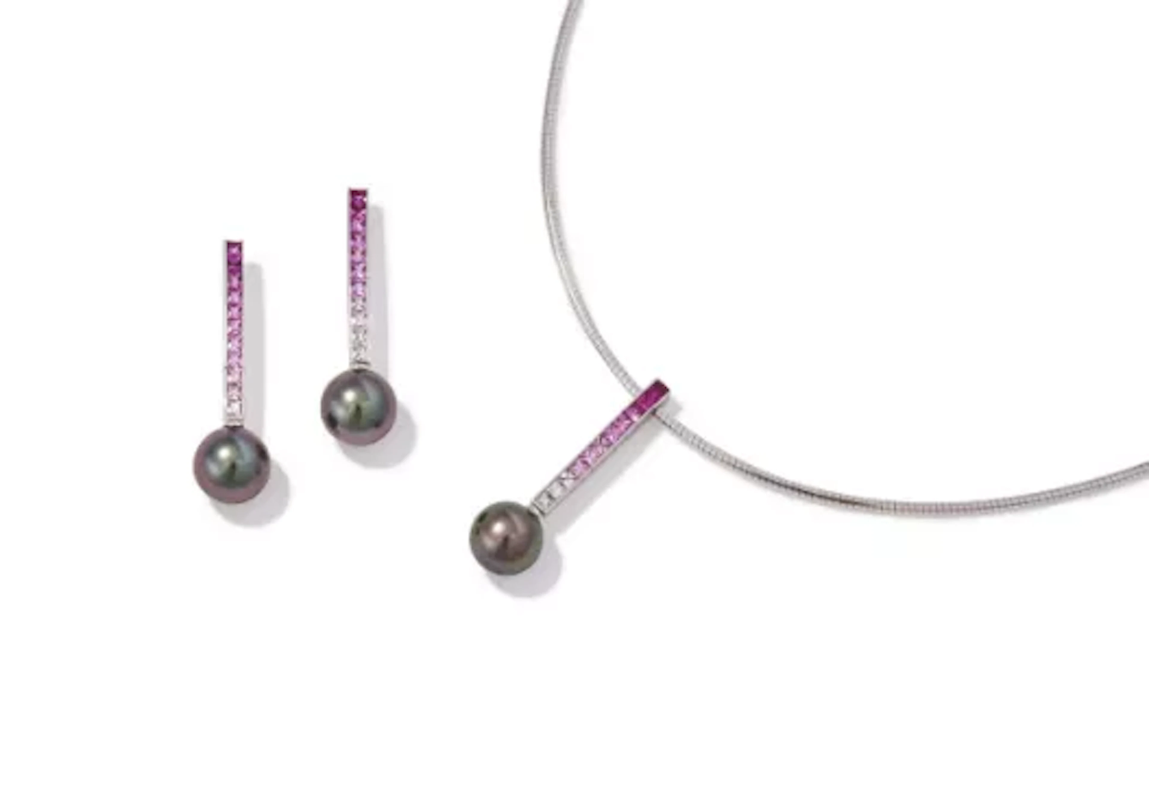 MIKIMOTO, A CULTURED PEARL AND PINK SAPPHIRE 'ELEMENTS OF LIFE' PENDANT