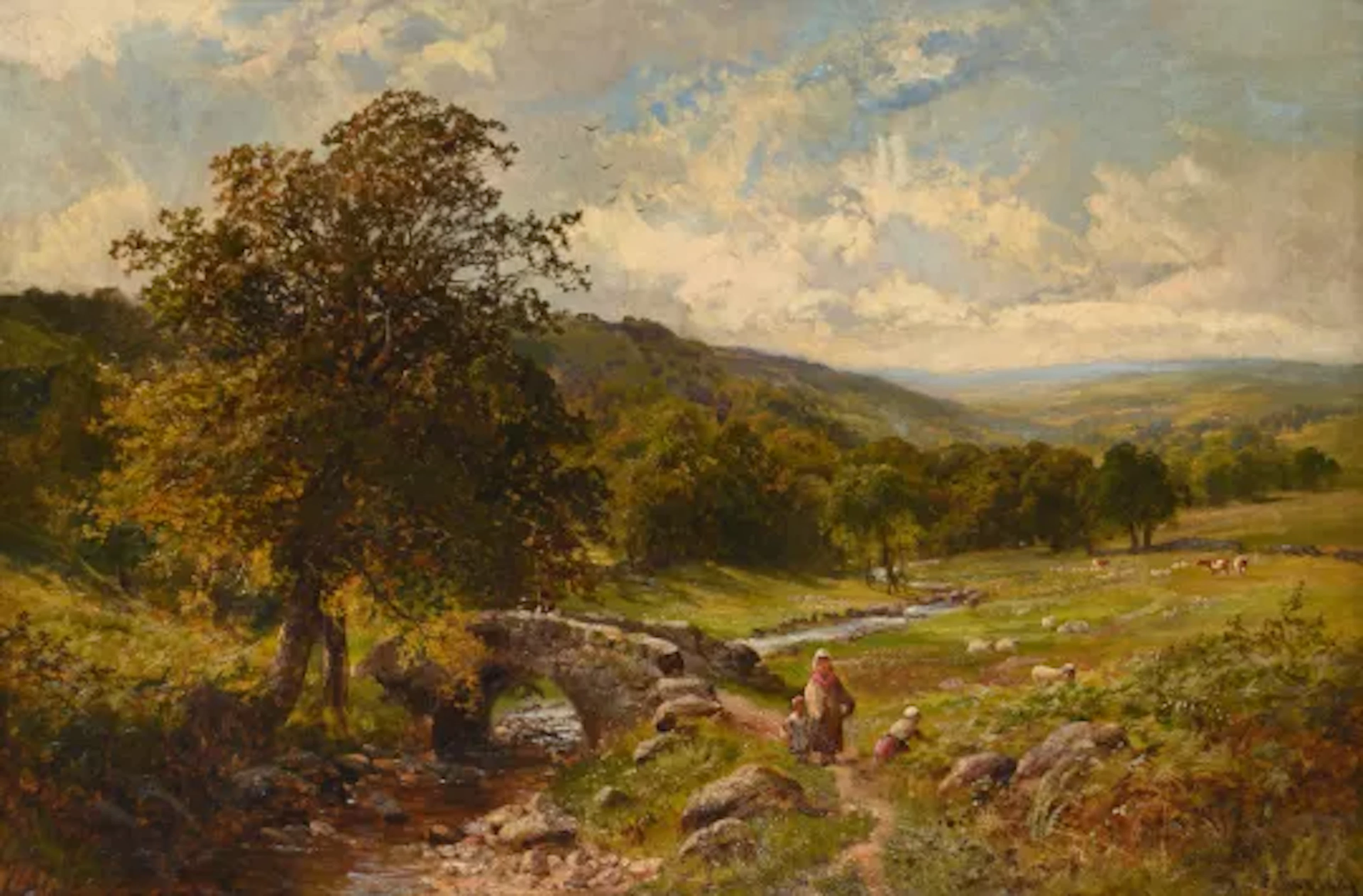 WALTER WALLOR CAFFYN (BRITISH 1845-1898), THE VALLEY STREAM