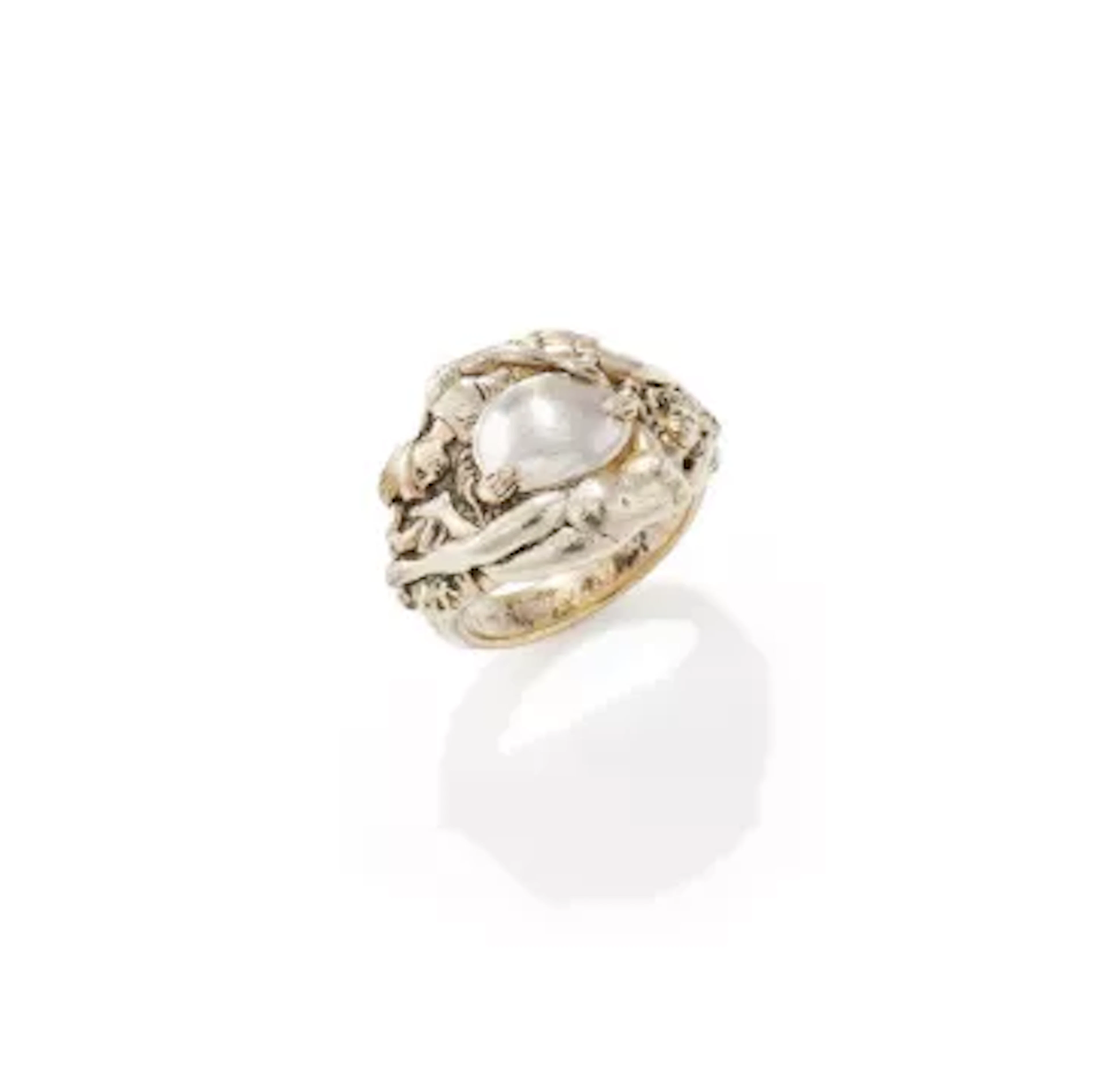 OMAR RAMSDEN, A SILVER DRESS RING
