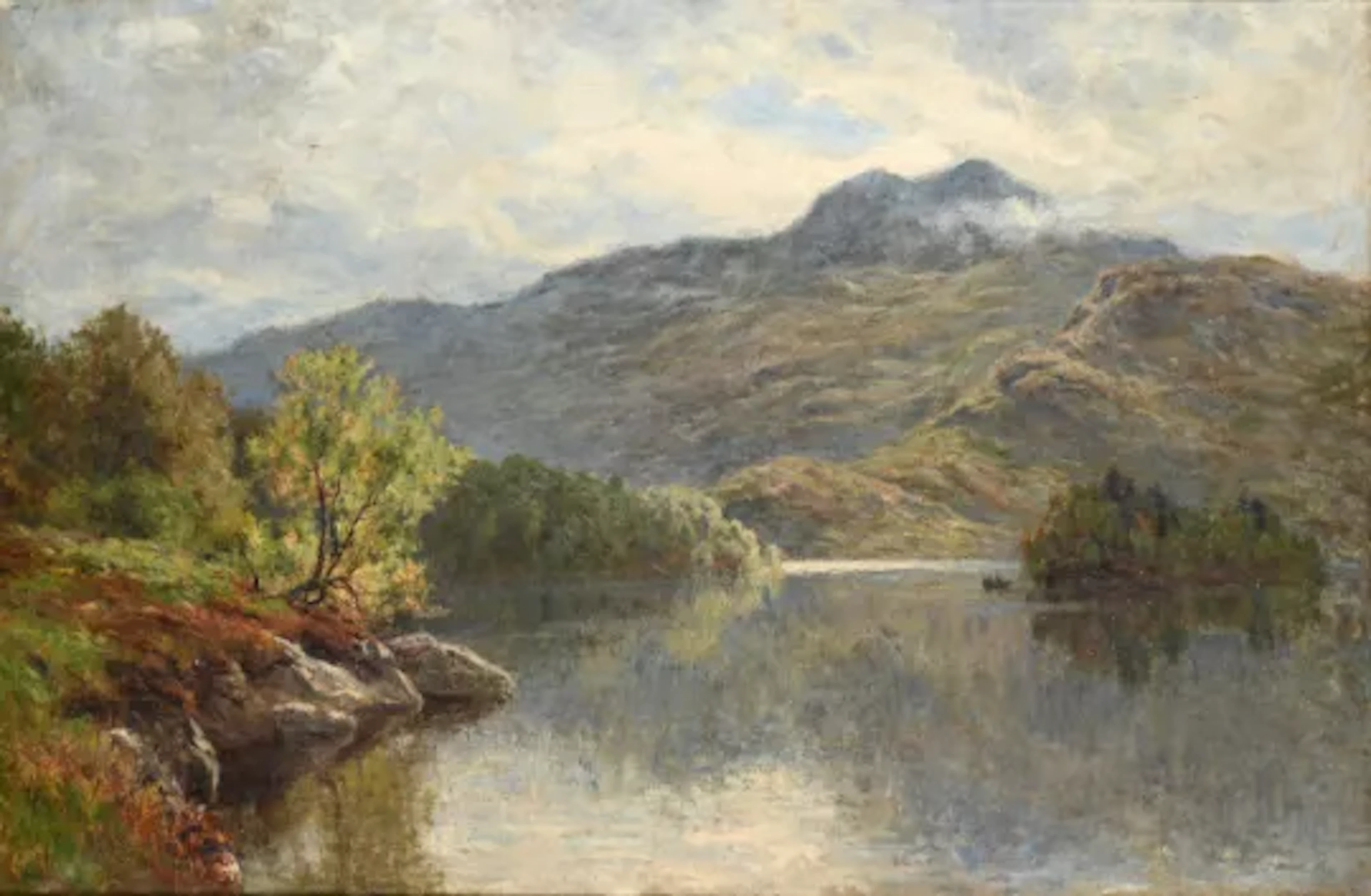 DUNCAN MCLAURIN (SCOTTISH 1849-1921), VIEW OF A LOCH, SCOTLAND