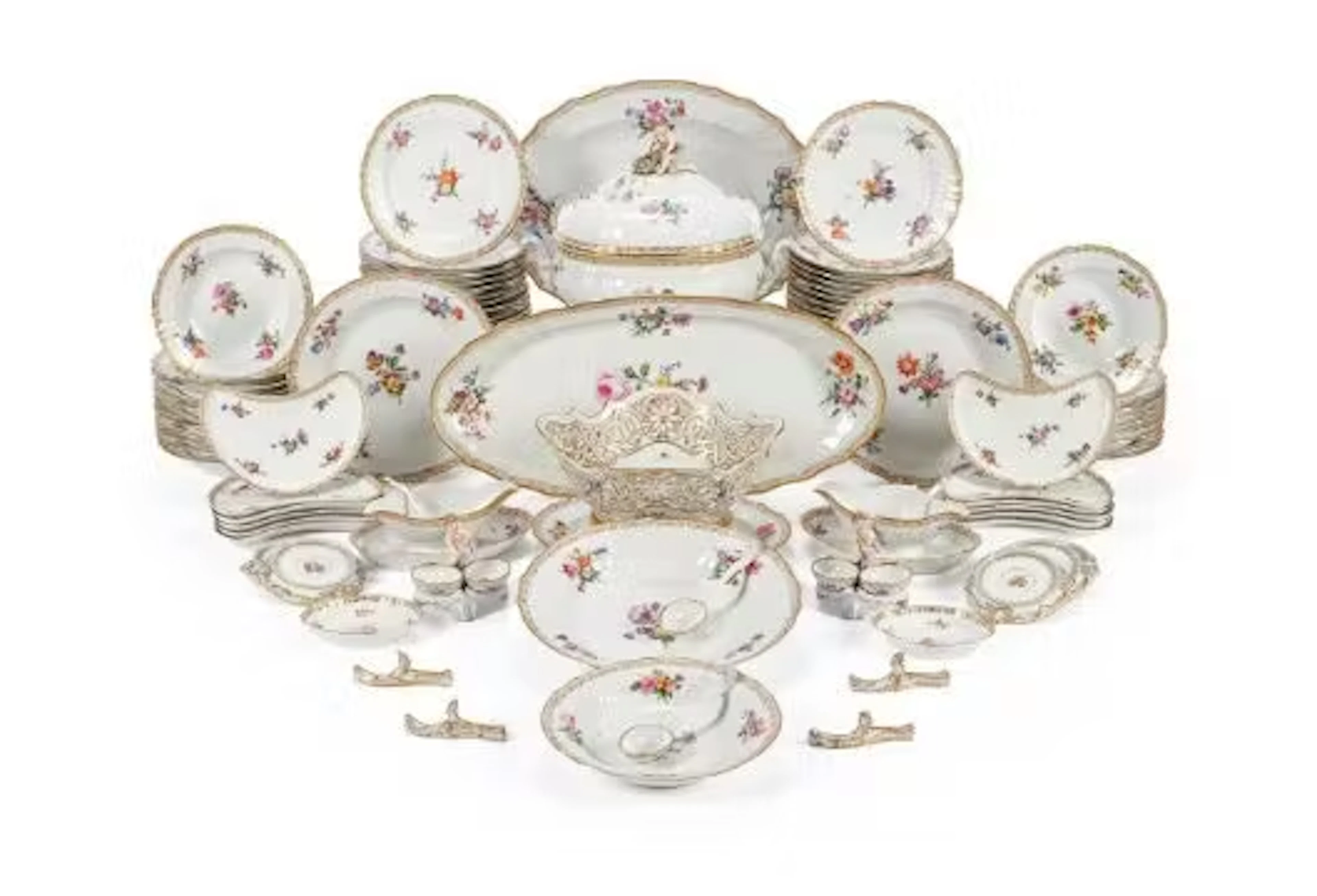 BERLIN (K.P.M), NEUOSIER, A PORCELAIN PART DINNER SERVICE