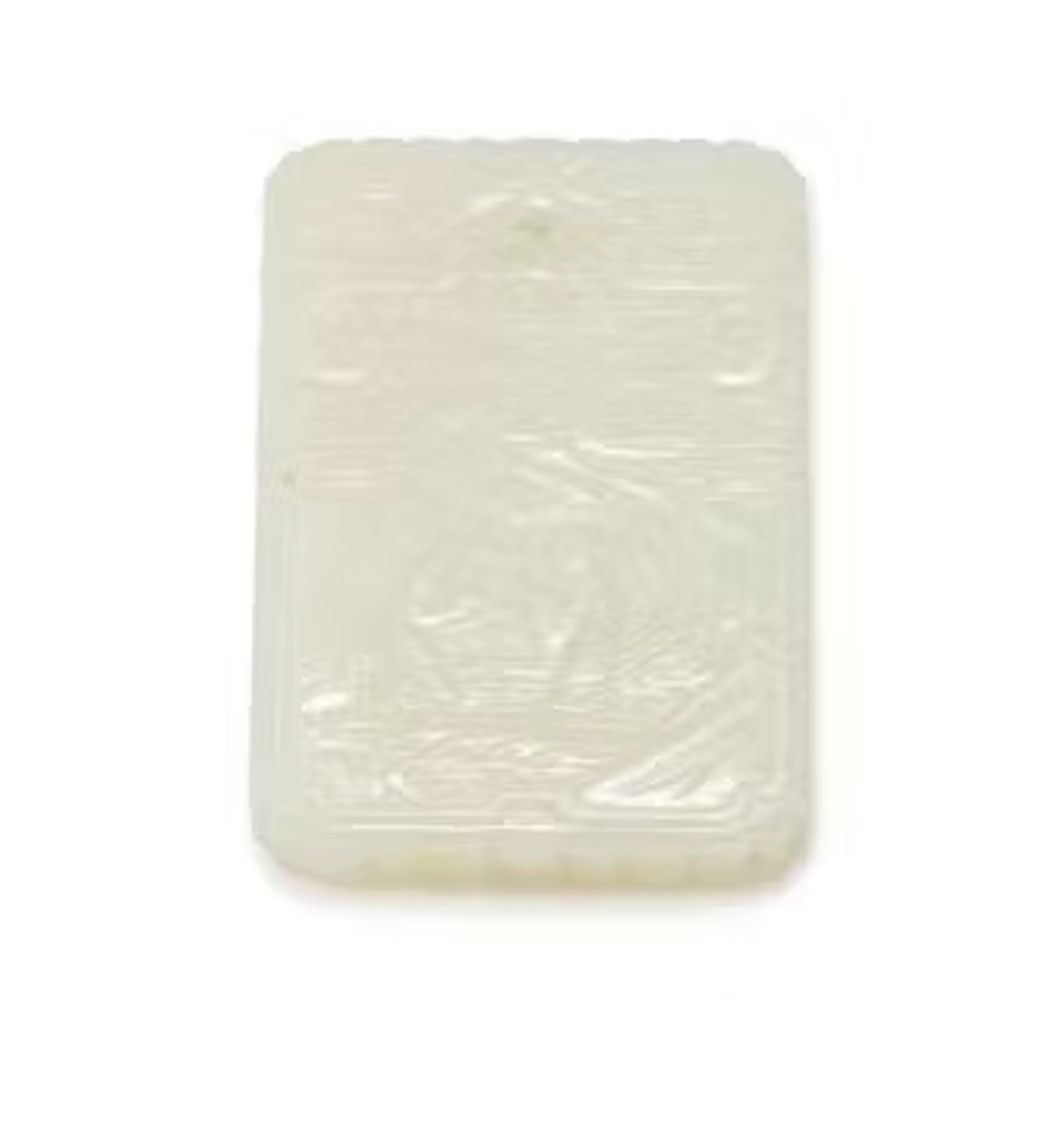 A Chinese white jade rectangular pendant plaque