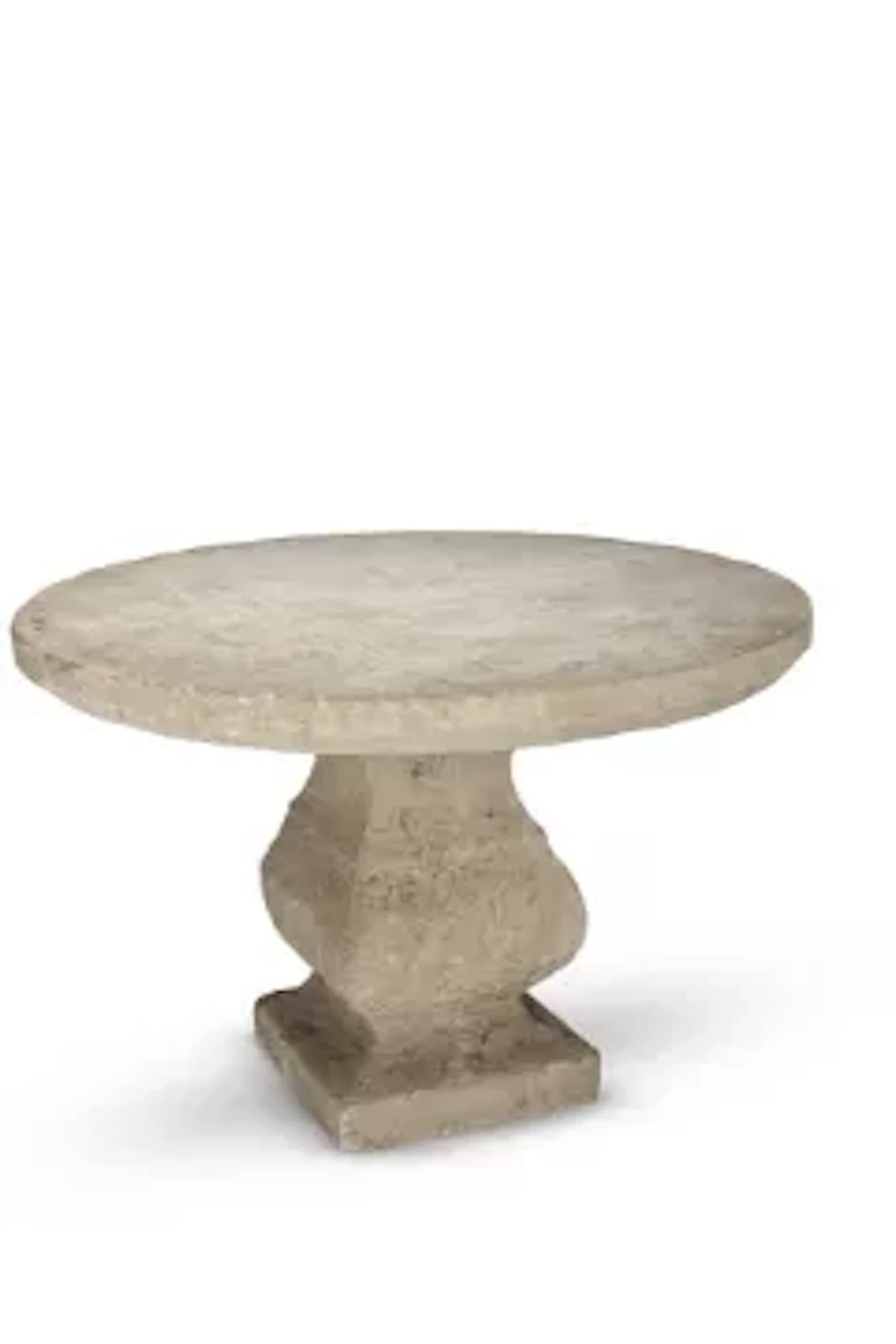 A BURGUNDIAN LIMESTONE TABLE IN THE 18TH CENTURY STYLE, FRENCH, 20TH CENTURY