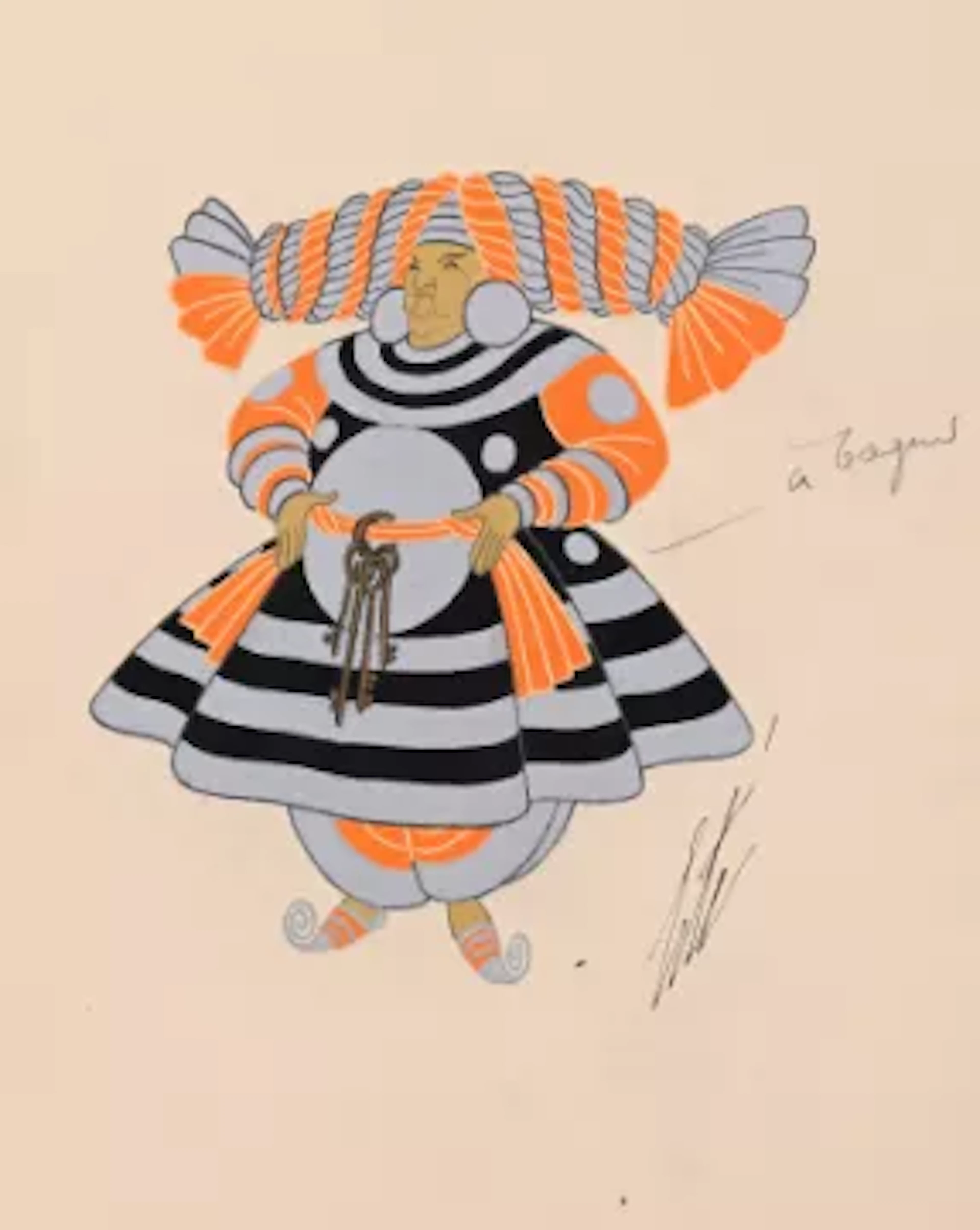 λ ERTÉ (FRENCH, 1892-1990), '2ND MANQUE' COSTUME DESIGN, 1936