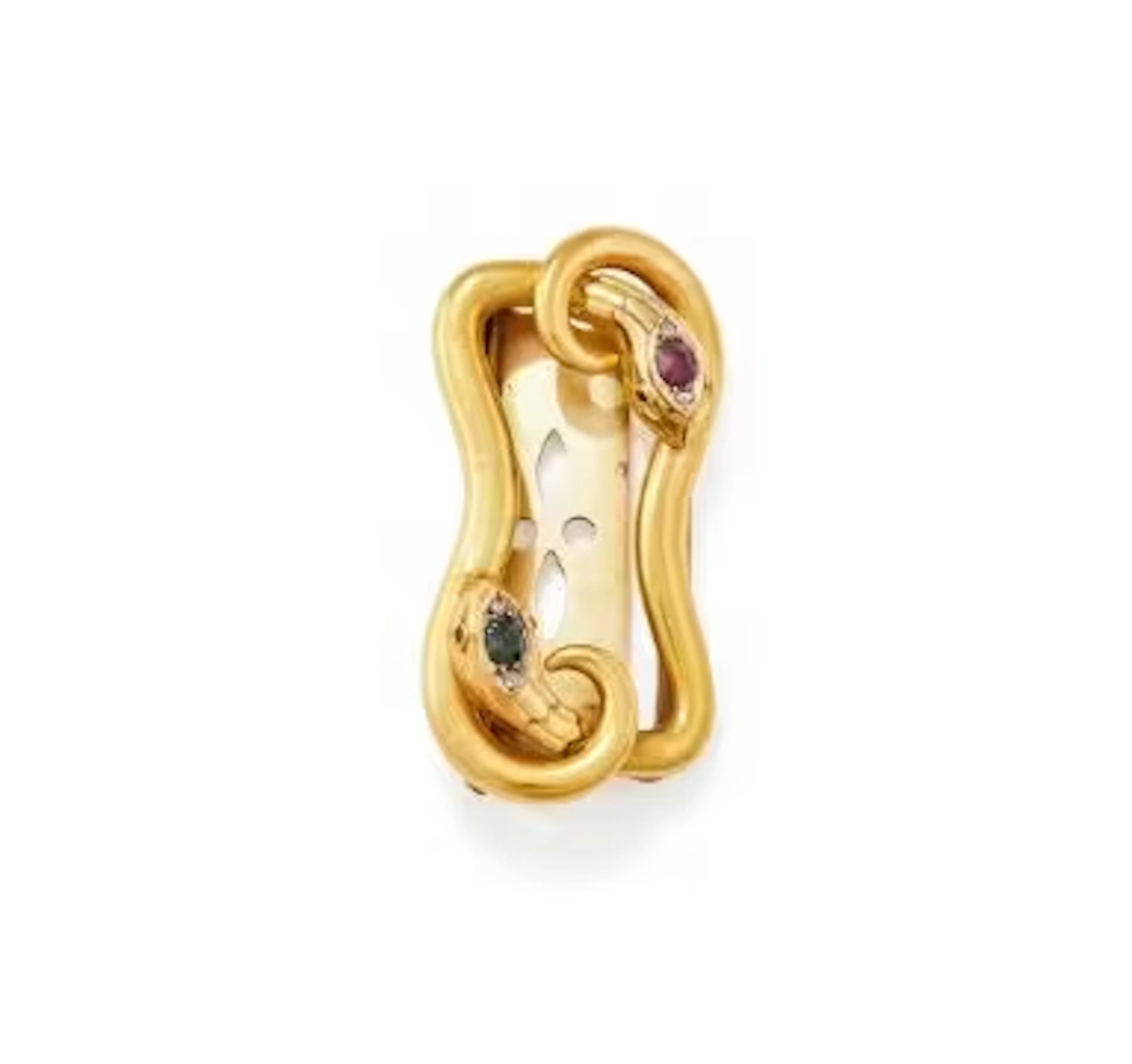 A FRENCH 19TH CENTURY GEM SET BUCKLE