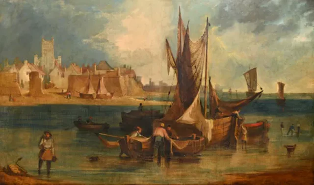 JOHN SELL COTMAN (BRITISH 1782 - 1842), VIEW OF ST MALO