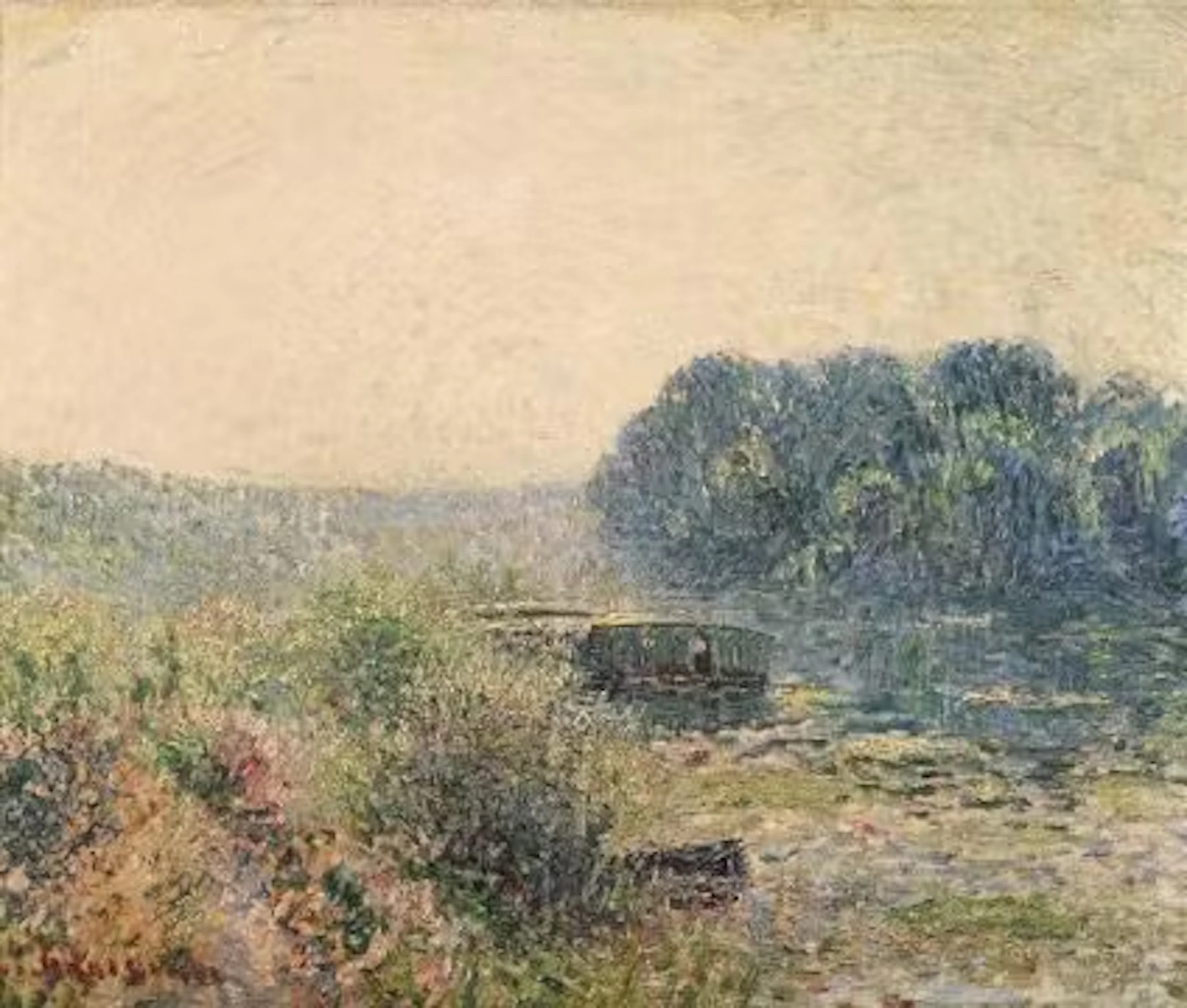 GUSTAVE LOISEAU (FRENCH 1865-1935), AU BORD DE LA RIVIERE