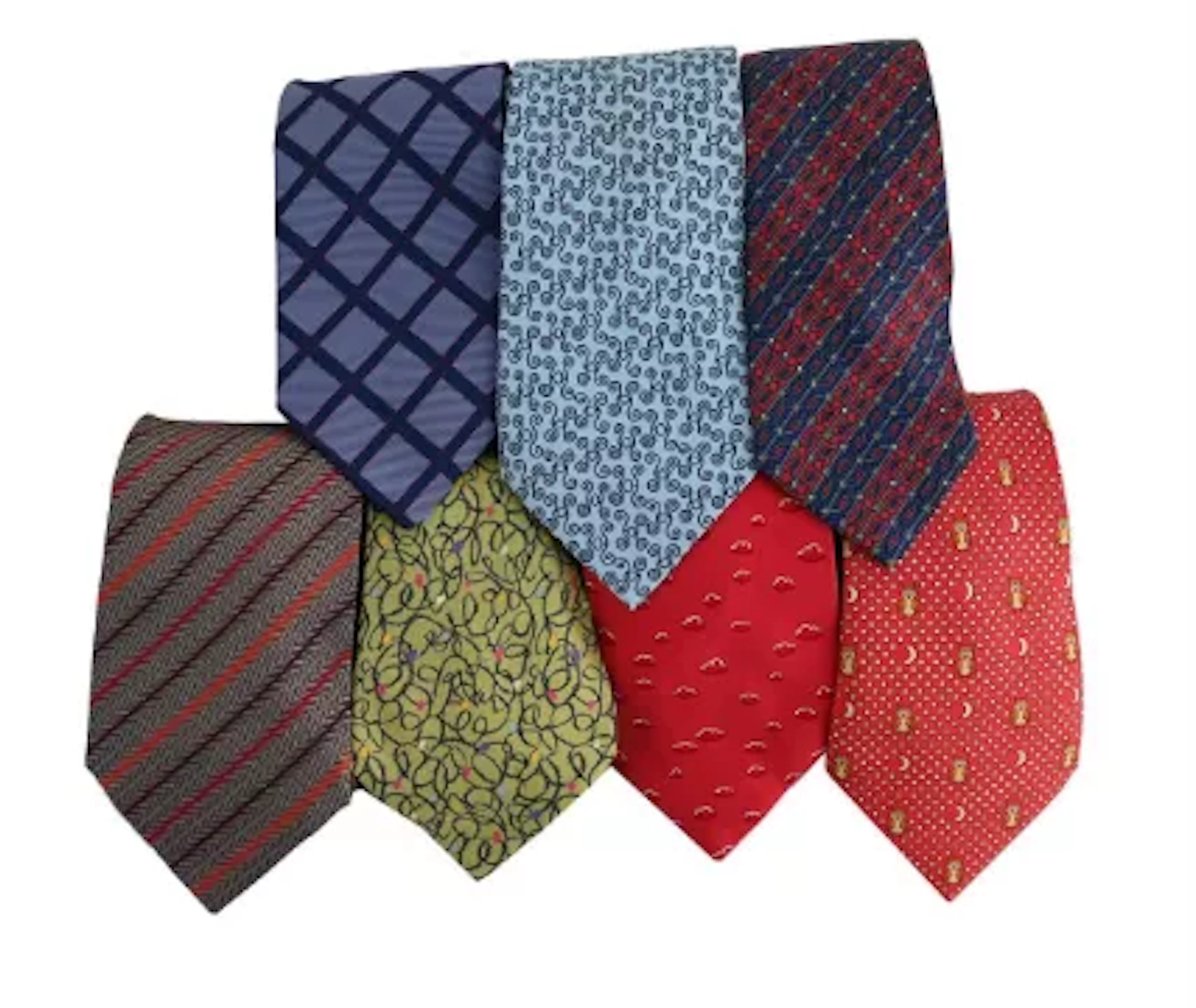 HERMÈS, SEVEN SILK TIES