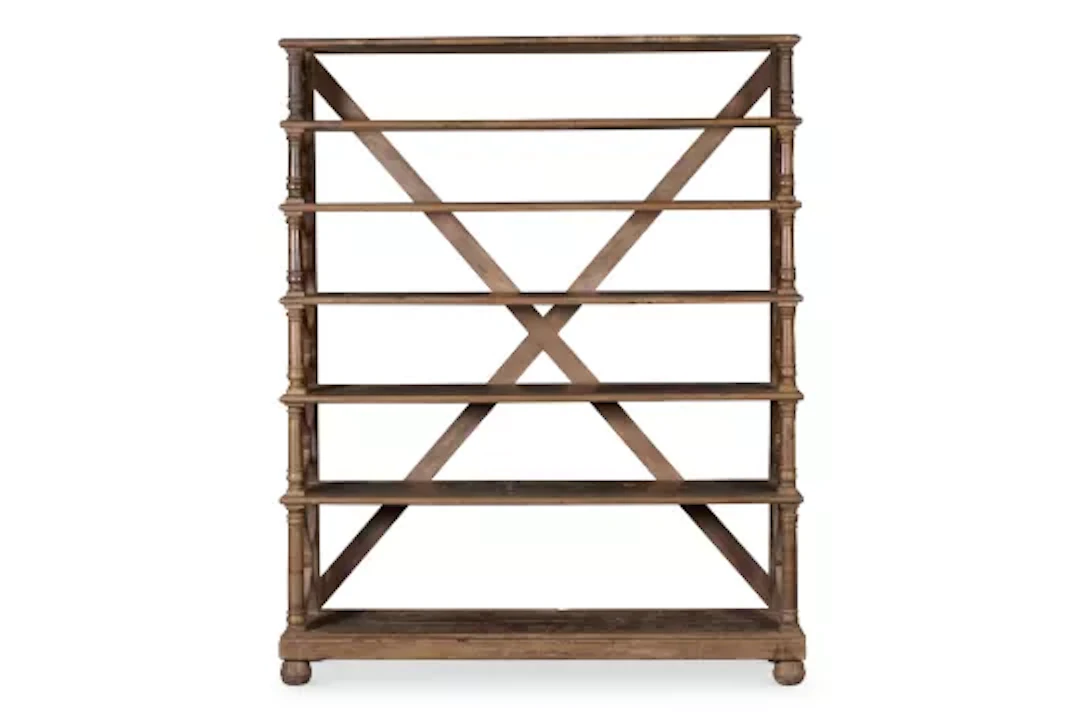 ‡ A TEAK GRADUATED BOOKCASE, INDIAN, CIRCA 1900