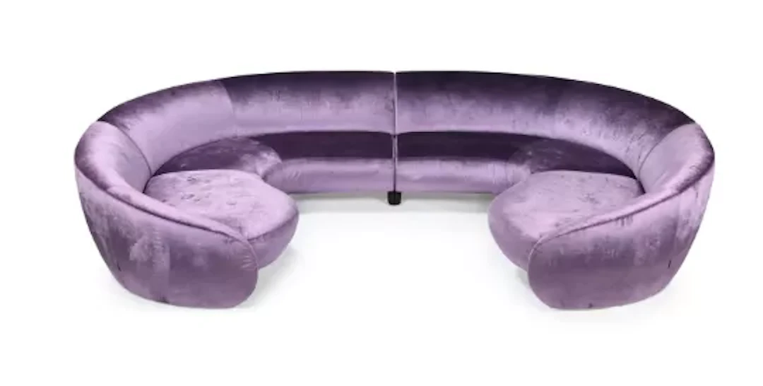 IPE CAVALLI (FD.1959), CURVED SECTIONAL SOFA, CIRCA 2000
