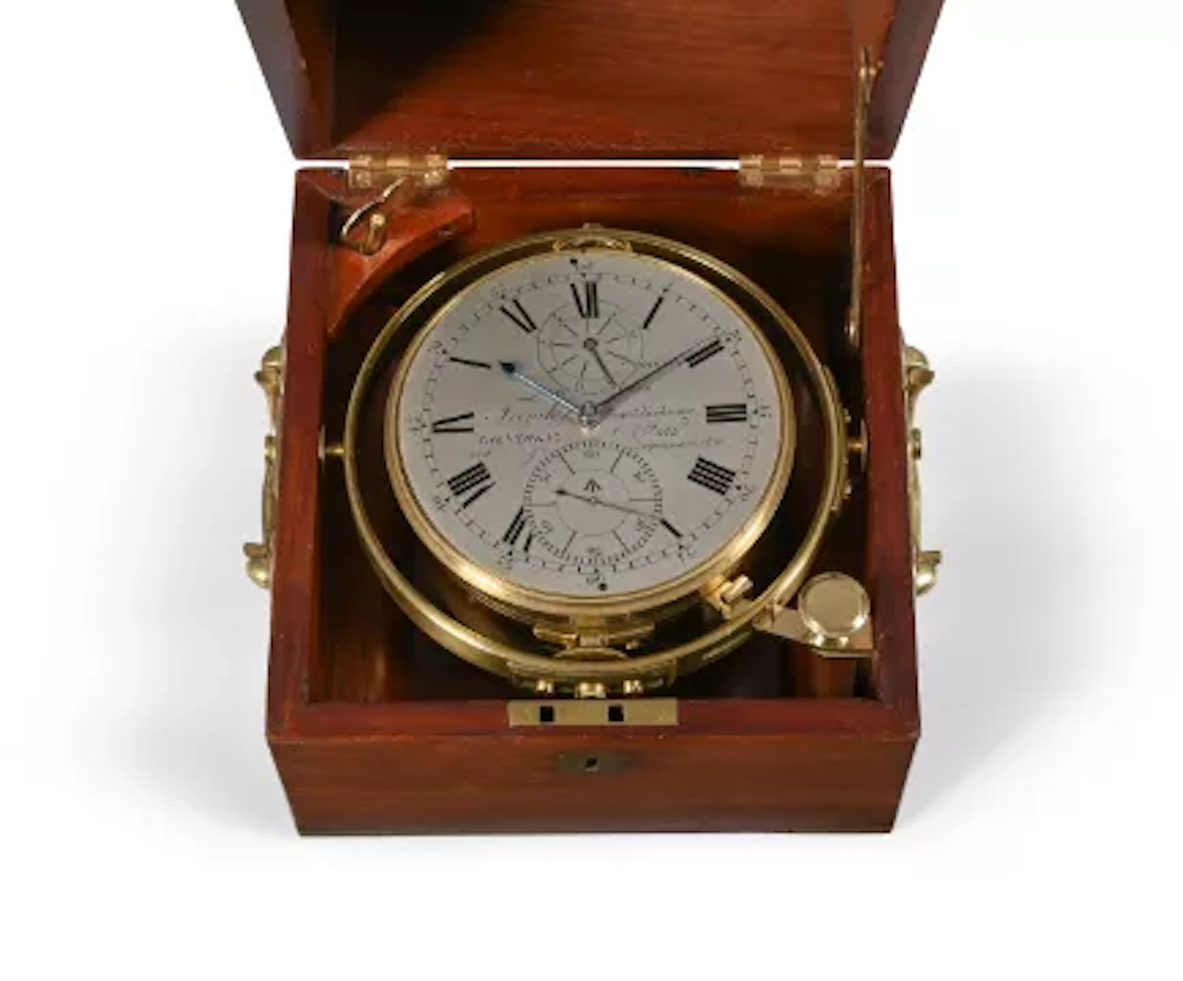 A REGENCY EIGHT-DAY MARINE CHRONOMETER AWARDED SECOND PRIZE AT THE