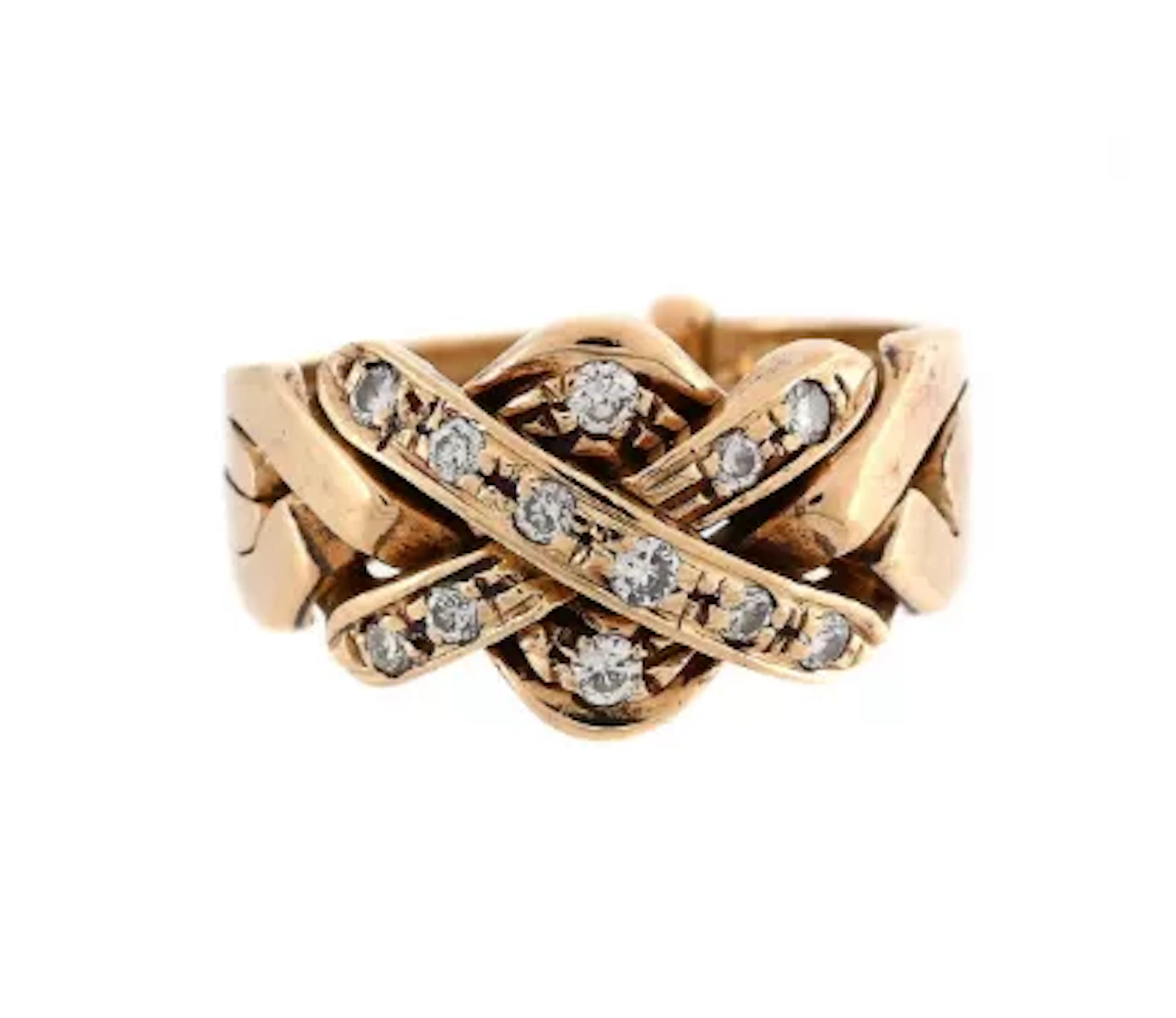 A DIAMOND PUZZLE RING