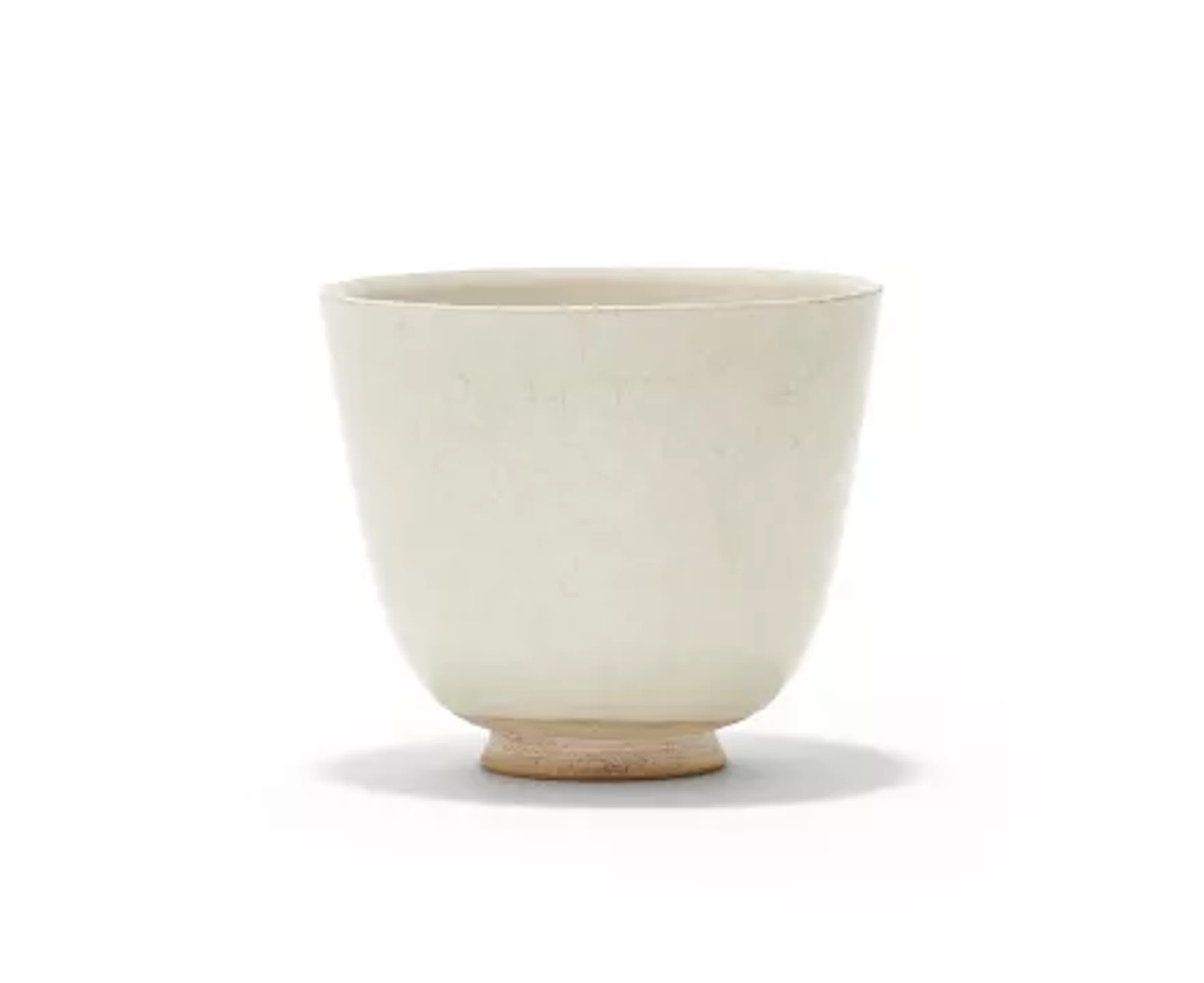 A Chinese white-glazed cup, presumed Sui or early Tang dynasty