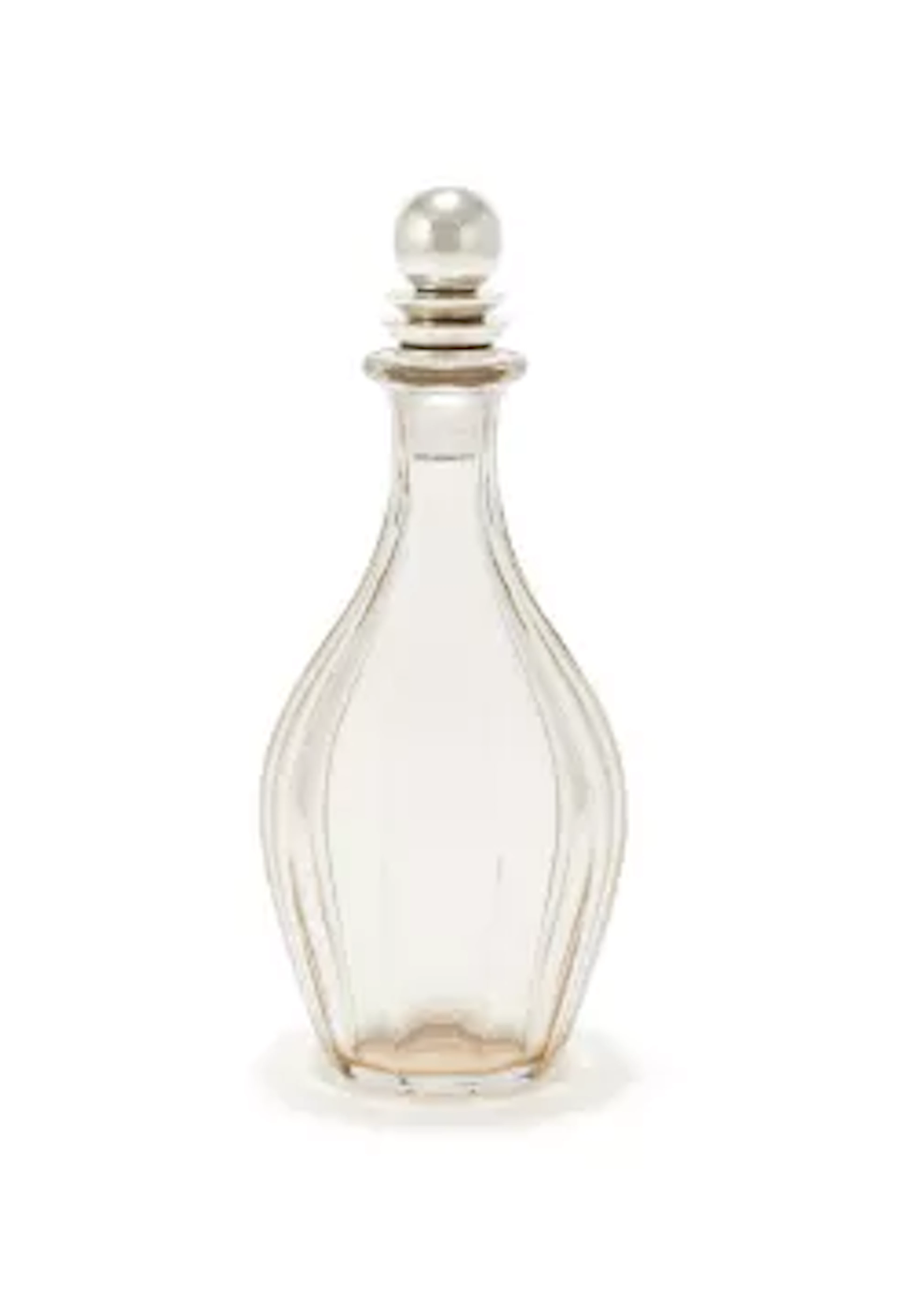 BACCARAT, A GLASS DECANTER WITH A SILVER STOPPER BY GEORG JENSEN LTD.