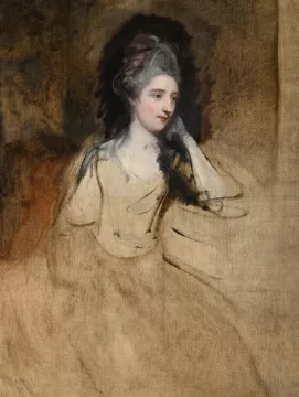 CIRCLE OF GEORGE ROMNEY (BRITISH 1734-1802), PORTRAIT OF A LADY, UNFINISHED