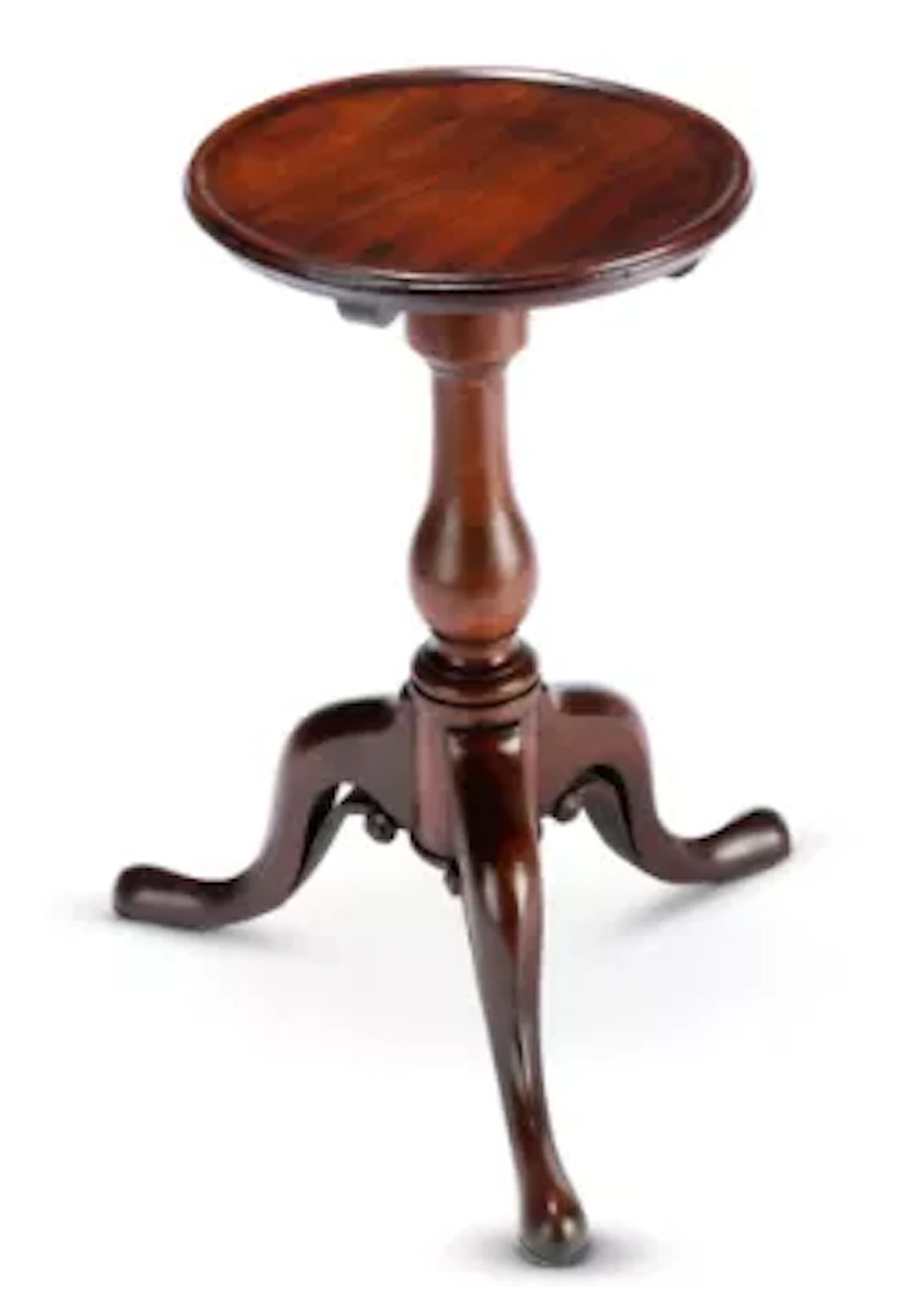 AN UNUSUAL GEORGE II MAHOGANY CANDLE STAND, CIRCA 1755
