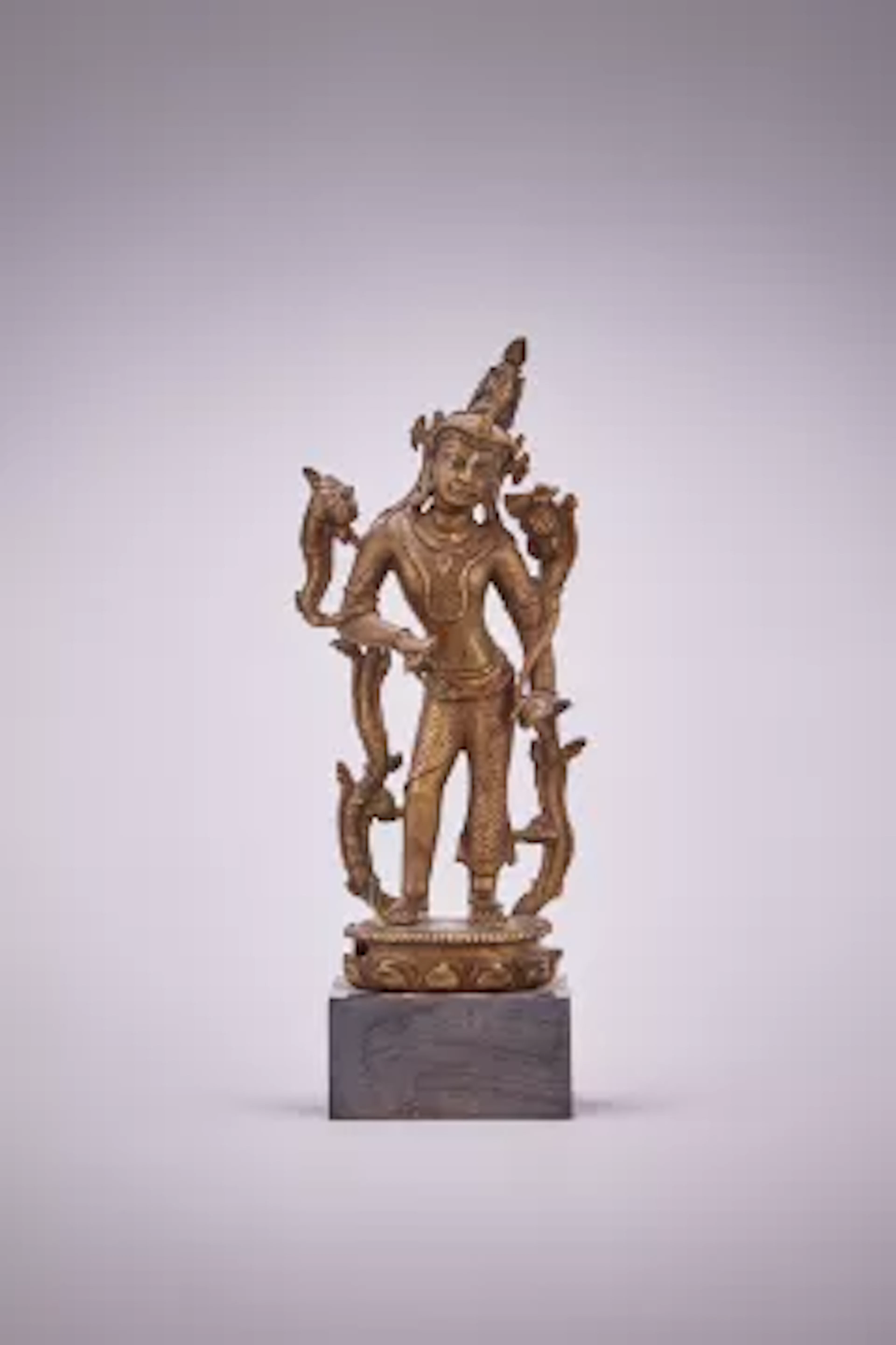 A Pala Bronze figure of Vajrapani, Bengal, Eastern India, 11th or 12th century