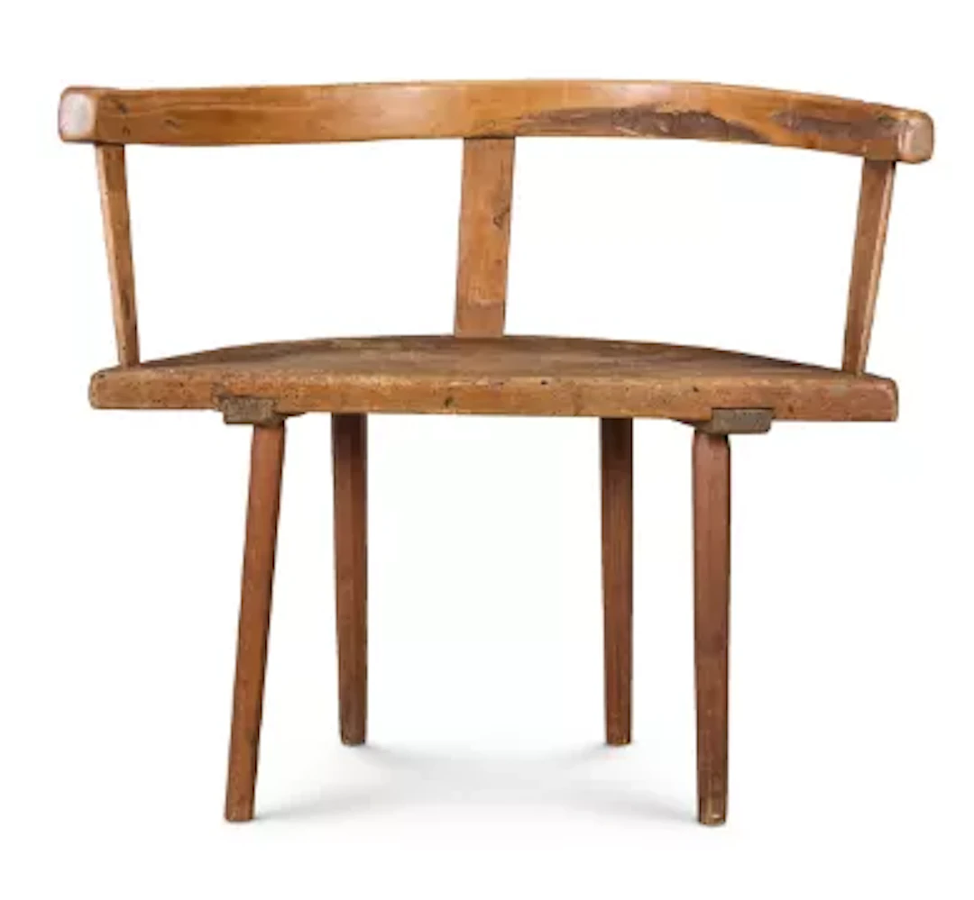 AN ALPINE DEAL CHAIR, 19TH CENTURY
