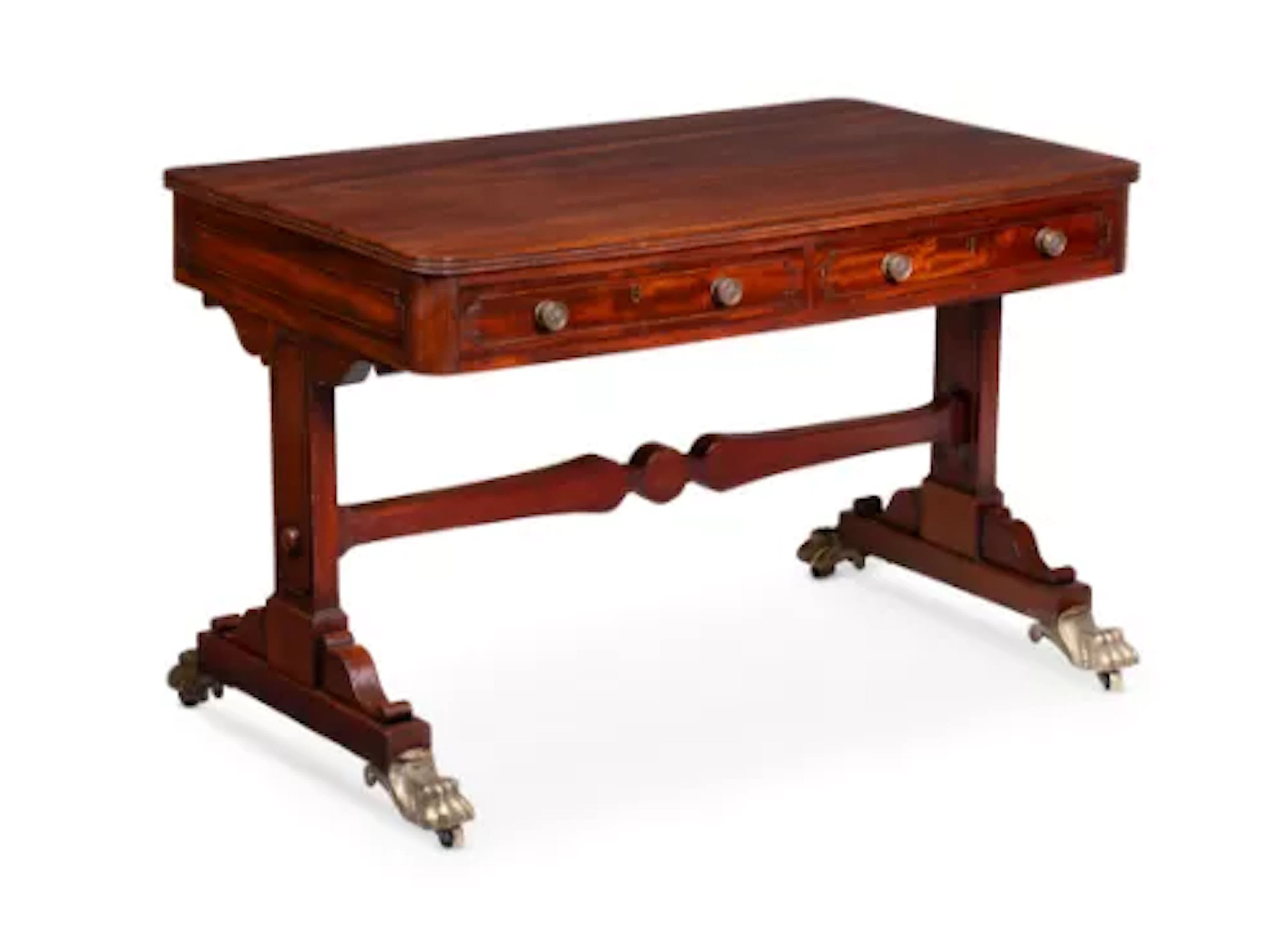 A REGENCY MAHOGANY WRITING OR LIBRARY TABLE, CIRCA 1815