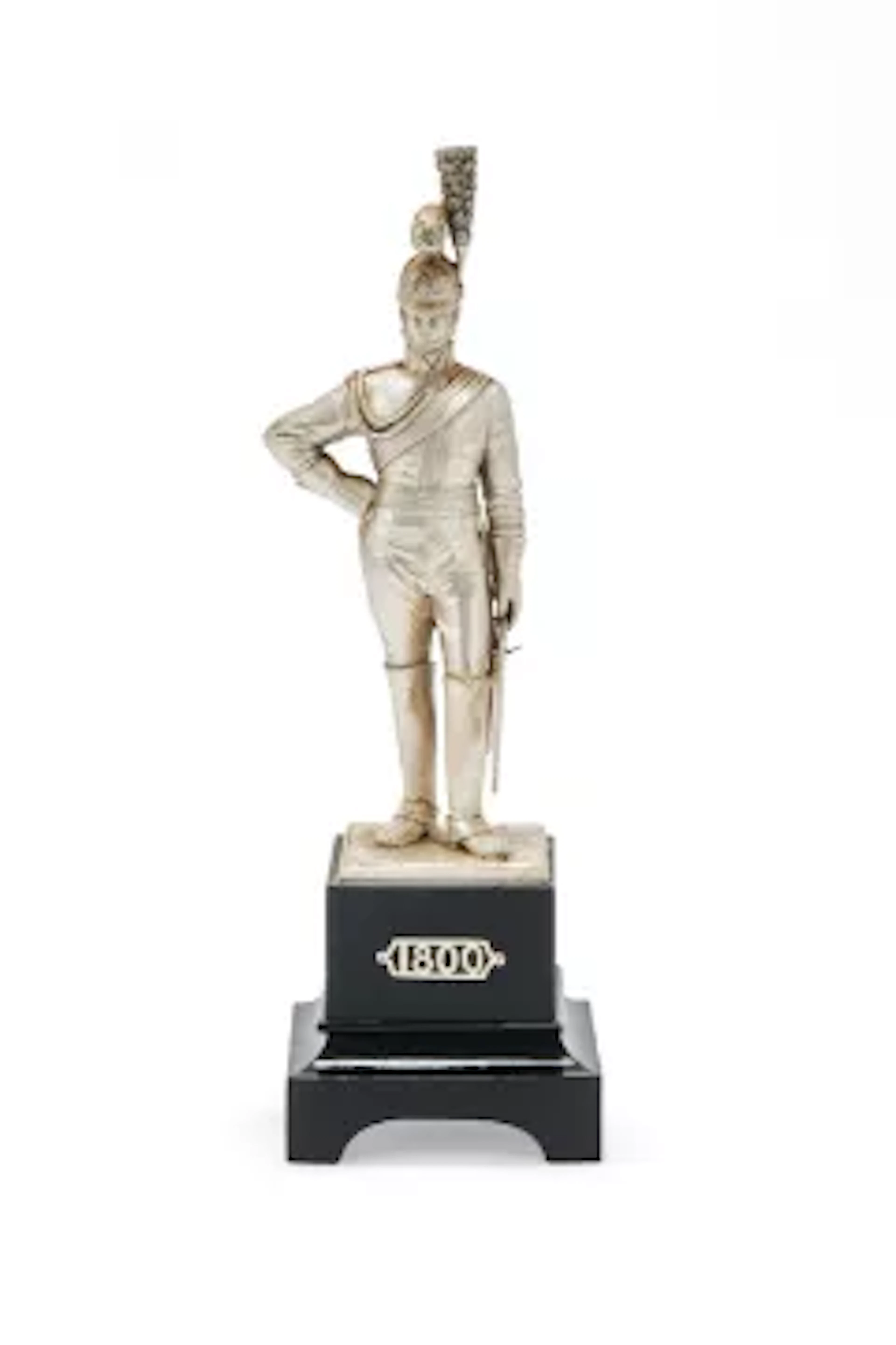 A SILVER FIGURE OF A LIFE GUARD, CARRINGTON & CO., LONDON 1973