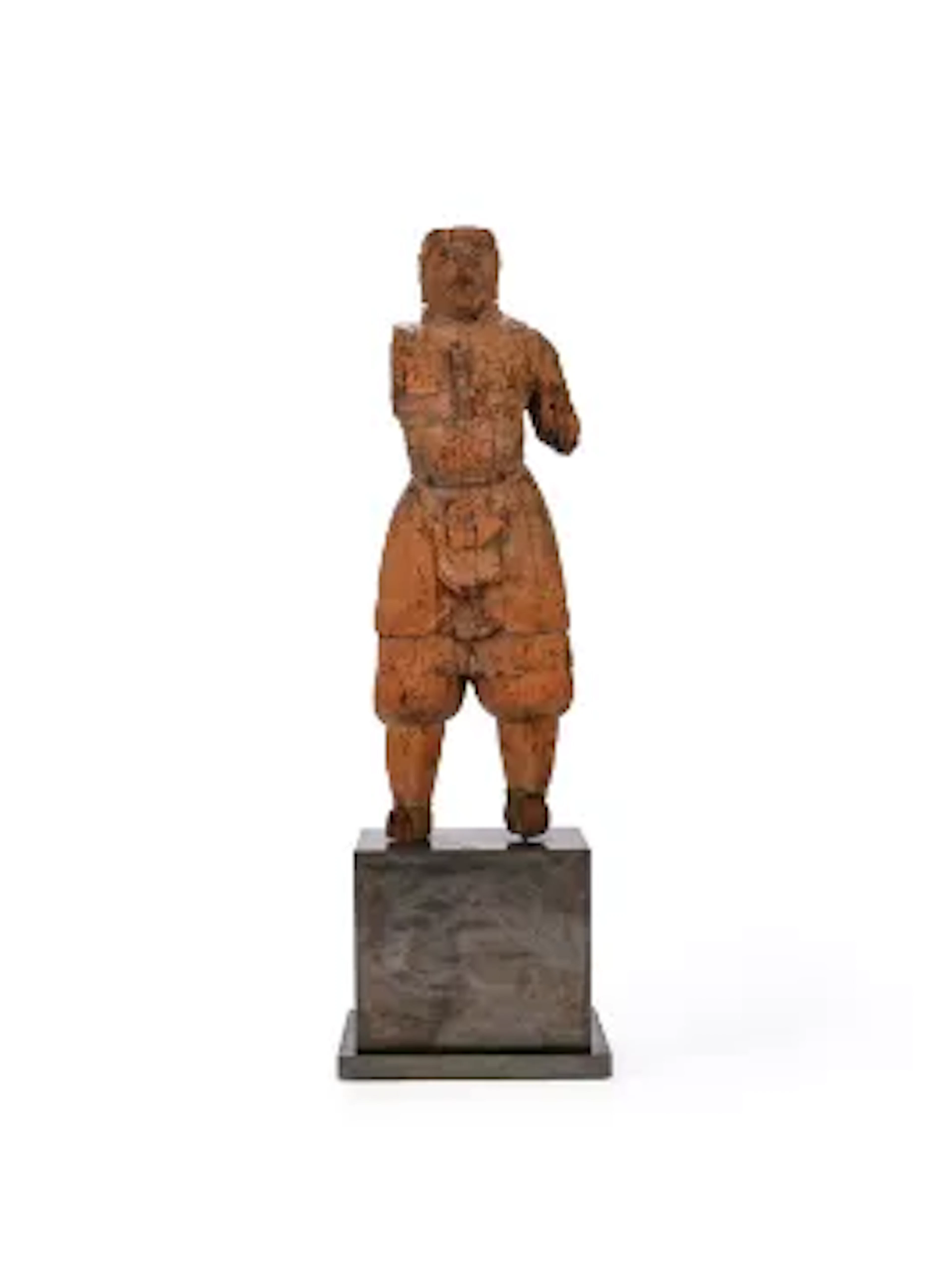 A large Japanese wood figure, possibly Momoyama period