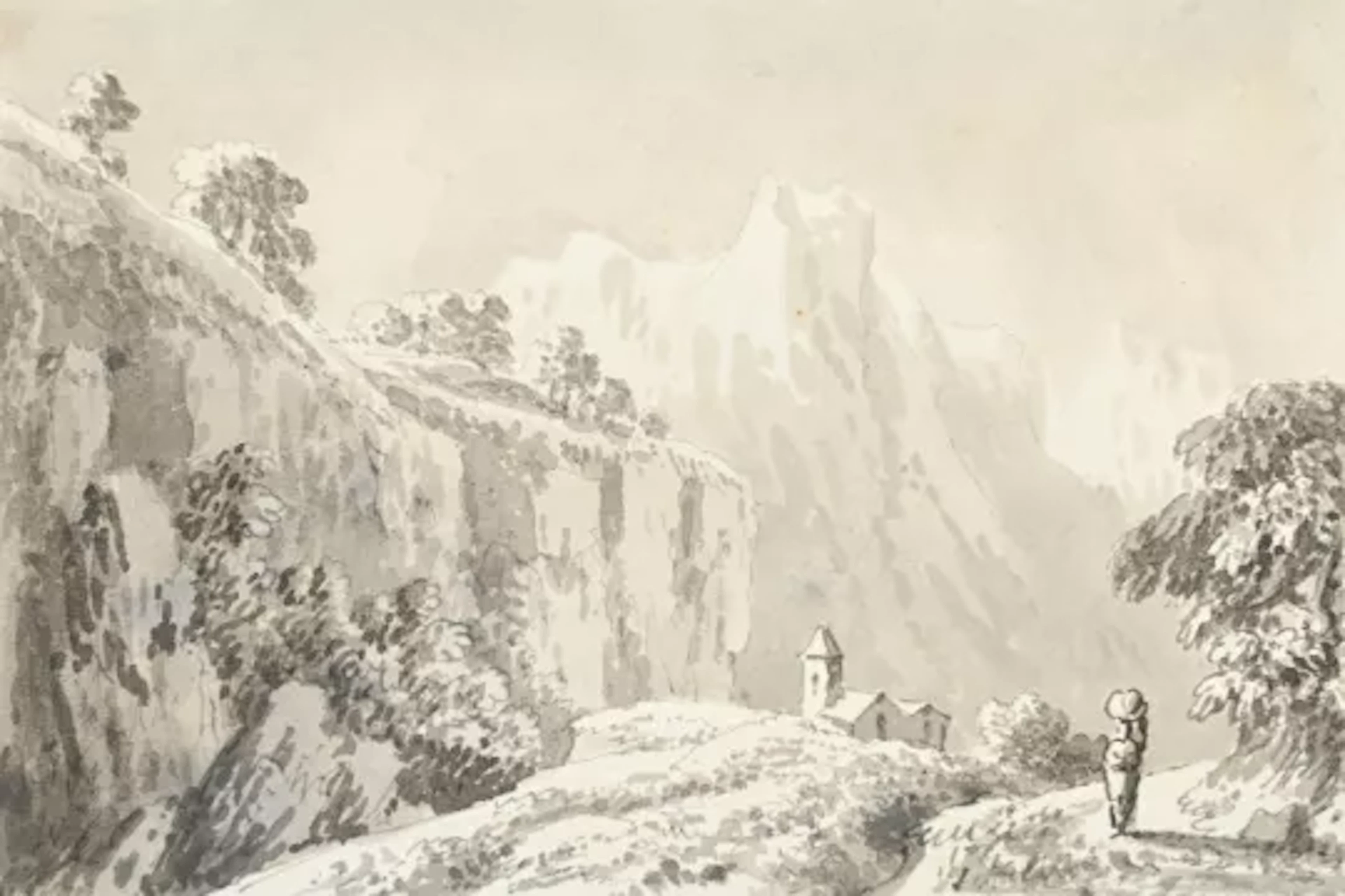 ANTHONY DEVIS (BRITISH 1729-1816), AN ALPINE VIEW
