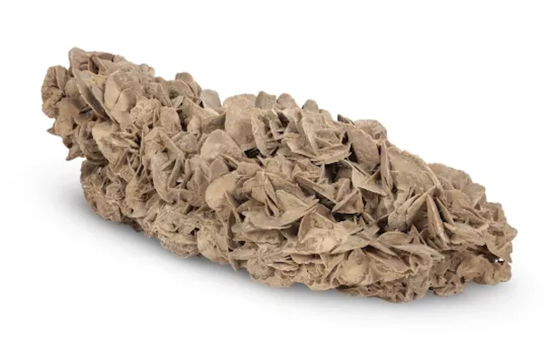A LARGE MINERAL SPECIMEN OF DESERT ROSE