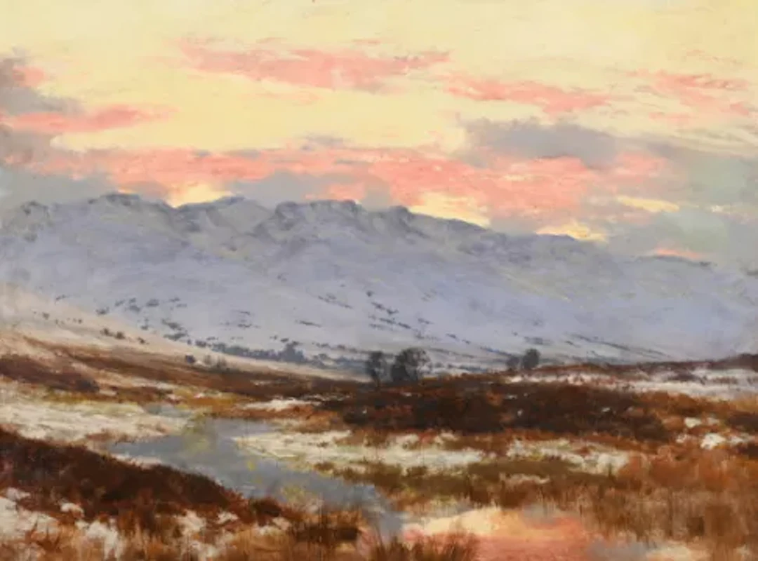 JOHN HOWARD LYON (BRITISH 1870–1921), HIGHLAND BURN IN WINTER