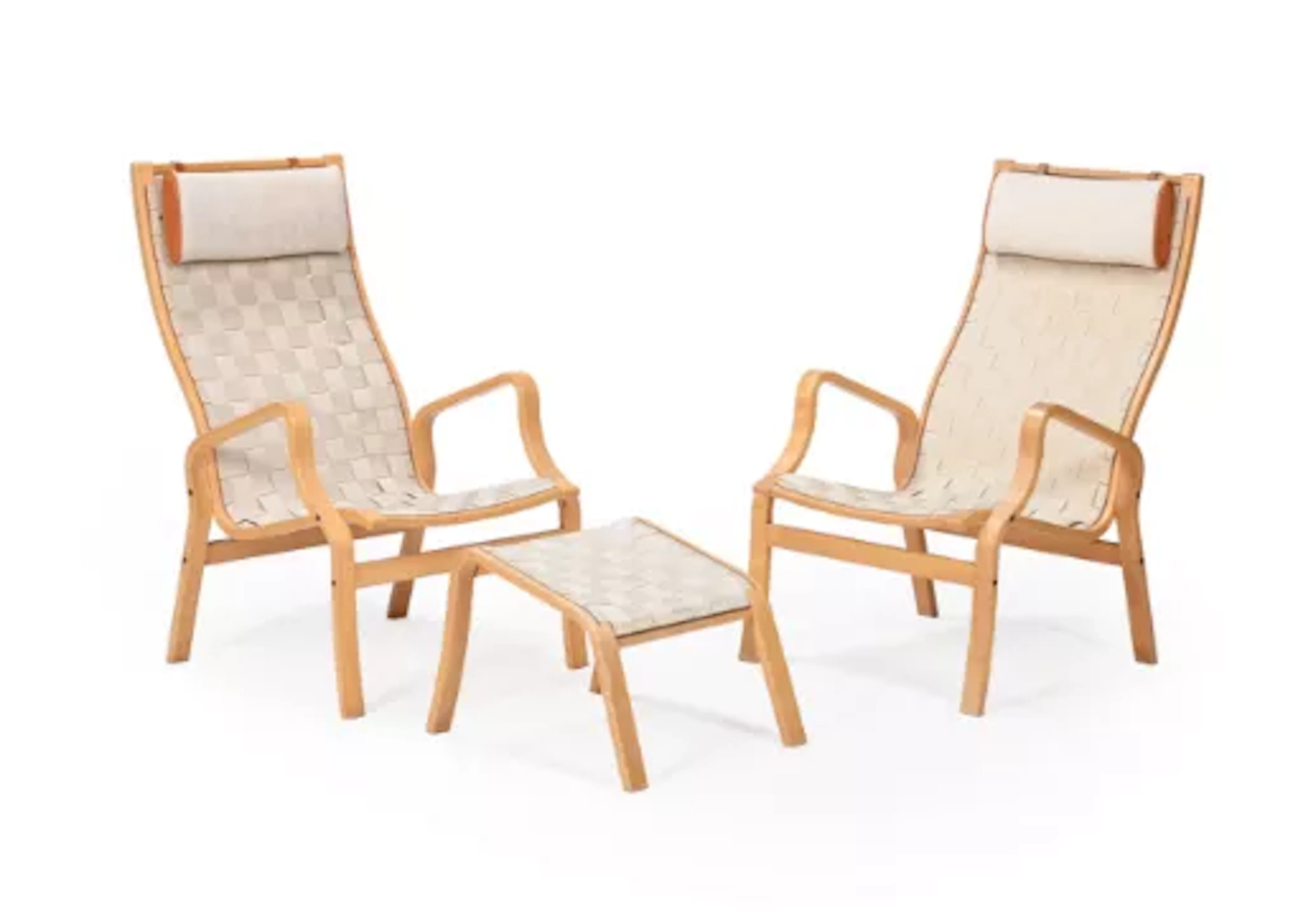 FINN ØSTERGAARD (FINNISH, 1946-2019) ATTRIBUTED, PAIR OF LOUNGE CHAIRS