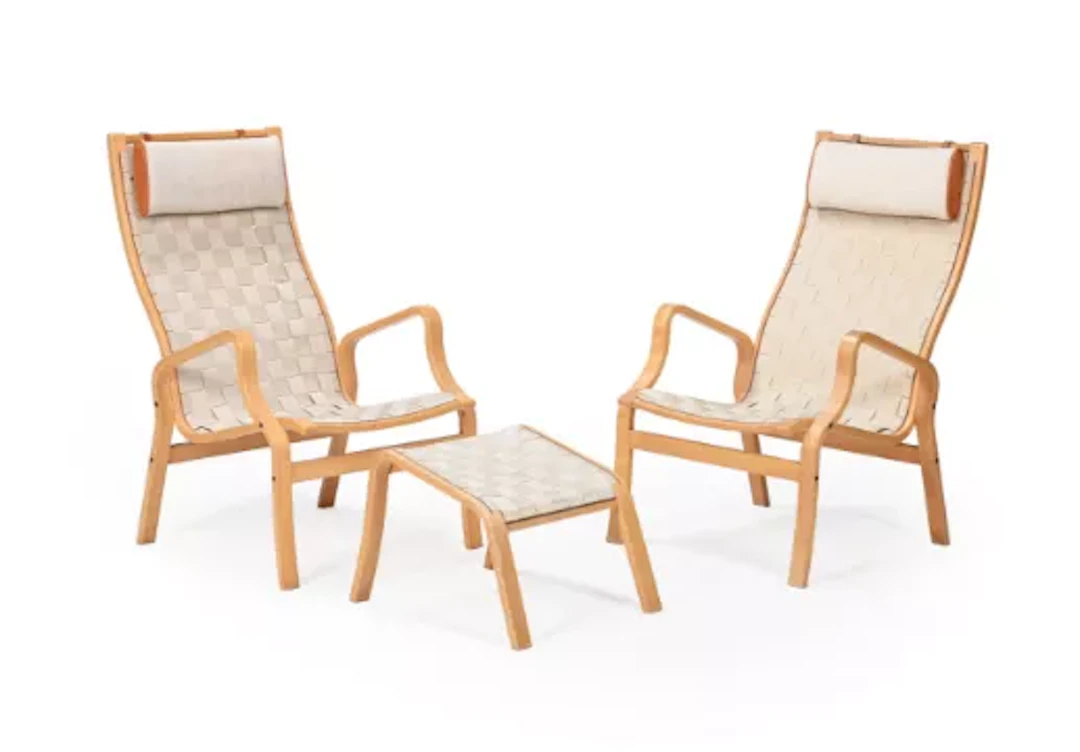 FINN ØSTERGAARD (FINNISH, 1946-2019) ATTRIBUTED, PAIR OF LOUNGE CHAIRS