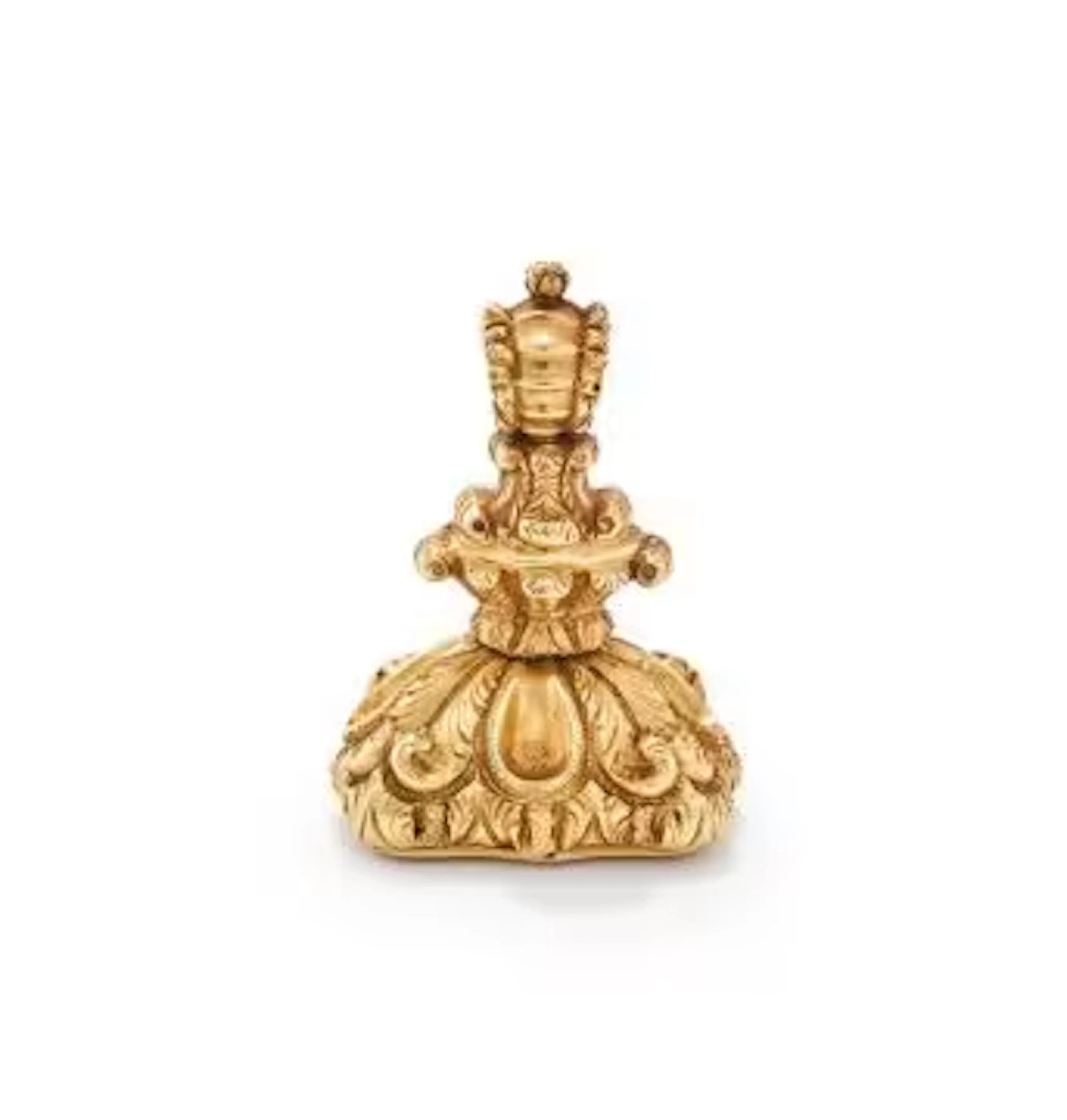 AN EARLY VICTORIAN CITRINE FOB SEAL CIRCA 1850