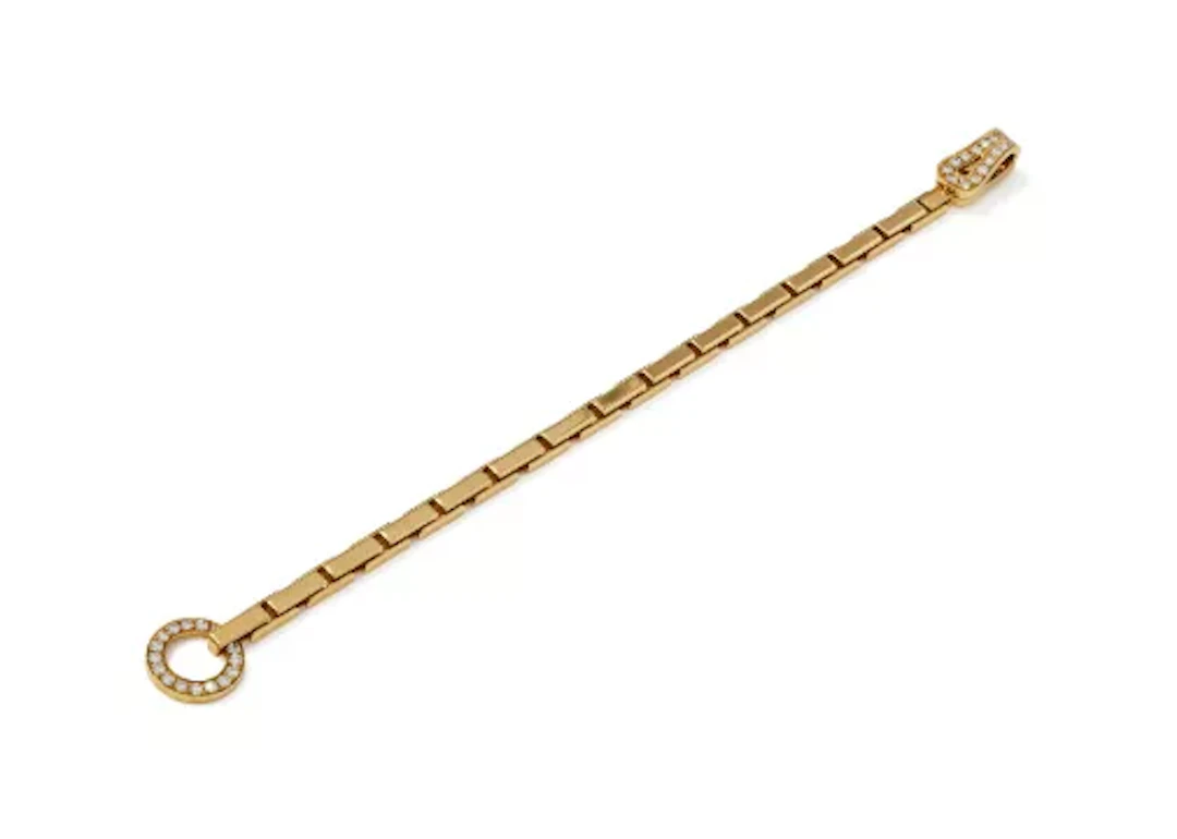 CARTIER, A DIAMOND SET 'AGRAFE' BRACELET