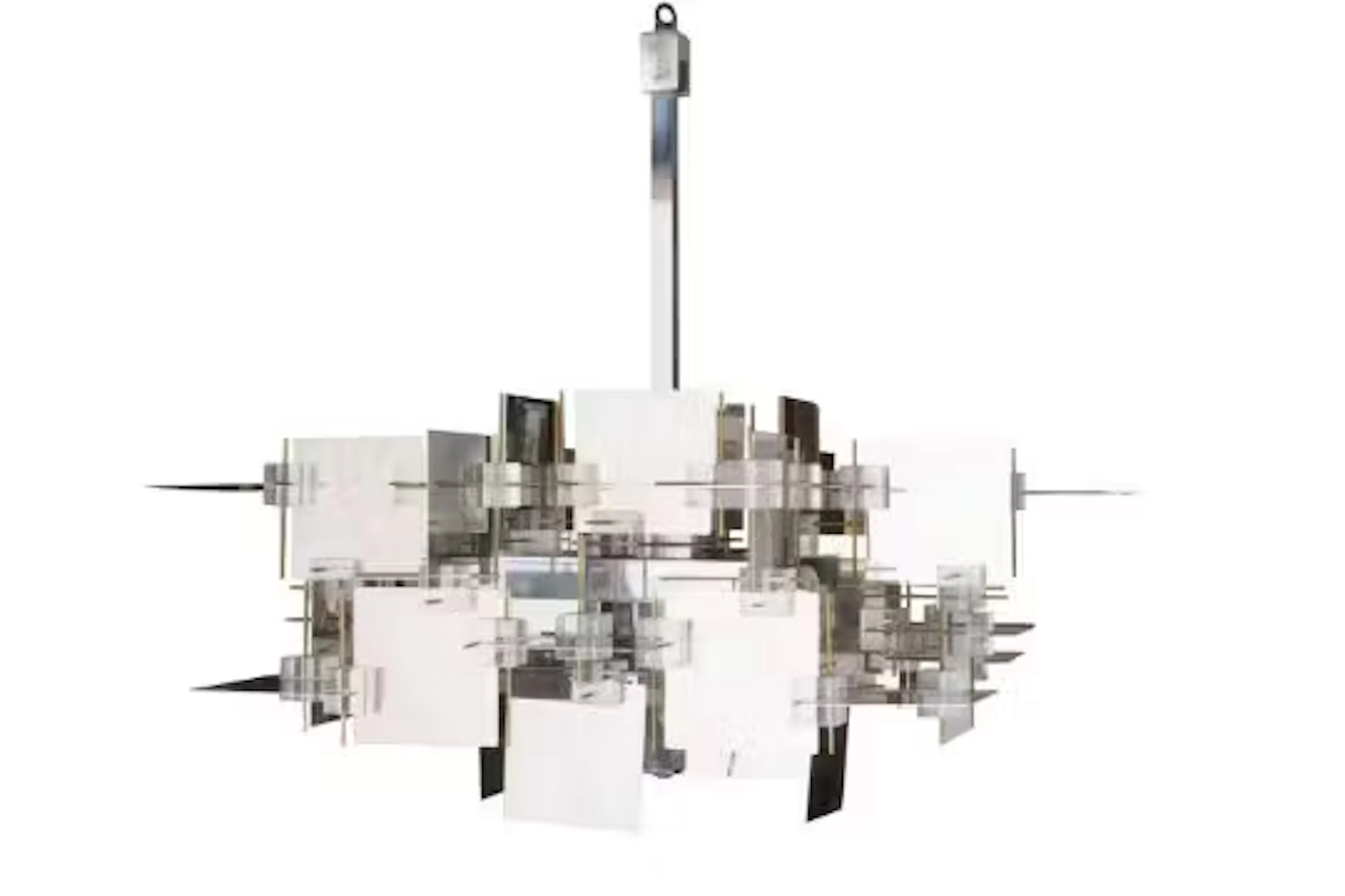 GAETANO SCIOLARI (ITALIAN, 1927-1994), A 'CUBIC' CHANDELIER, SECOND