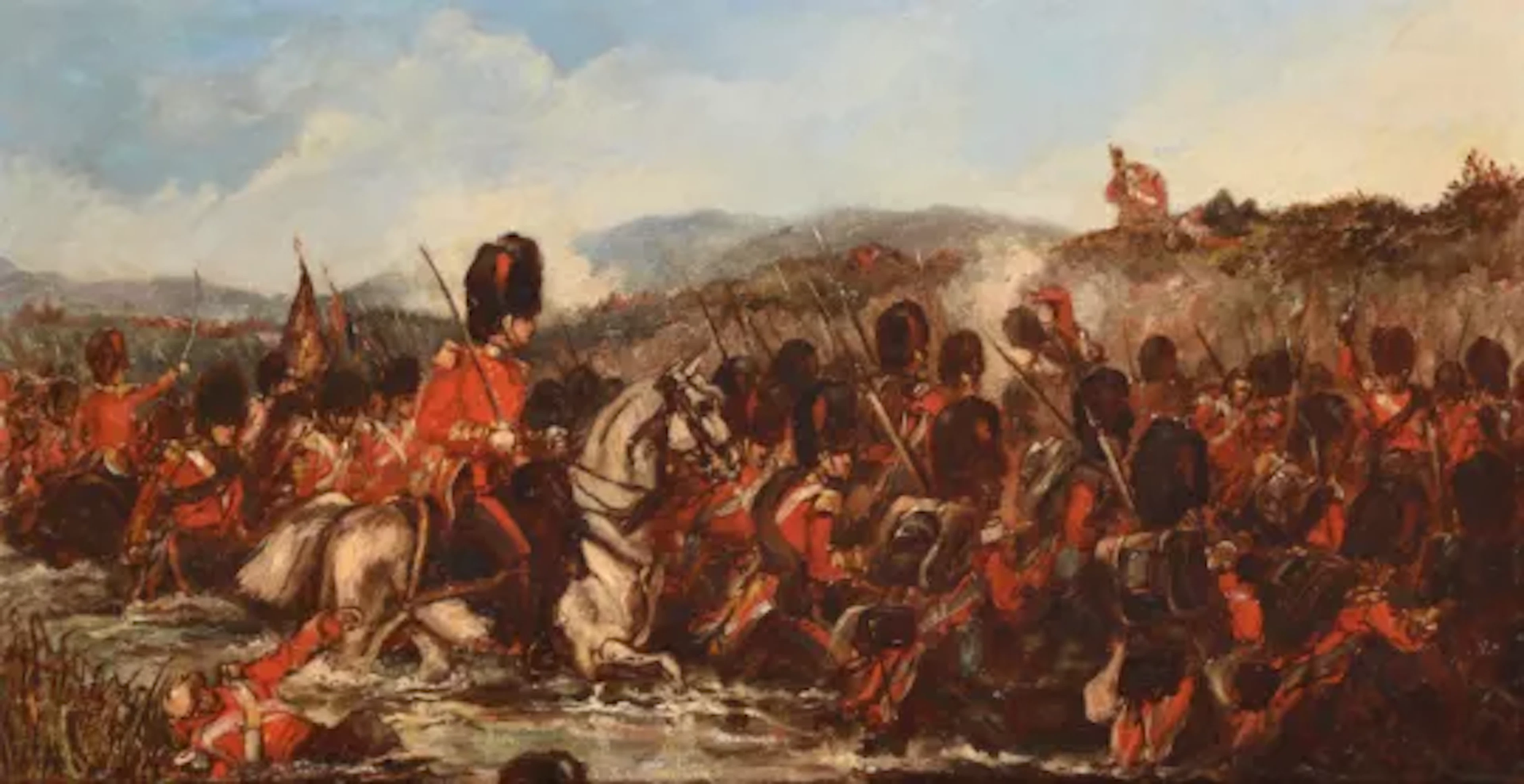 ERNEST CROFTS (BRITISH 1847-1911), LEADING THE WAY; SCENE FROM THE