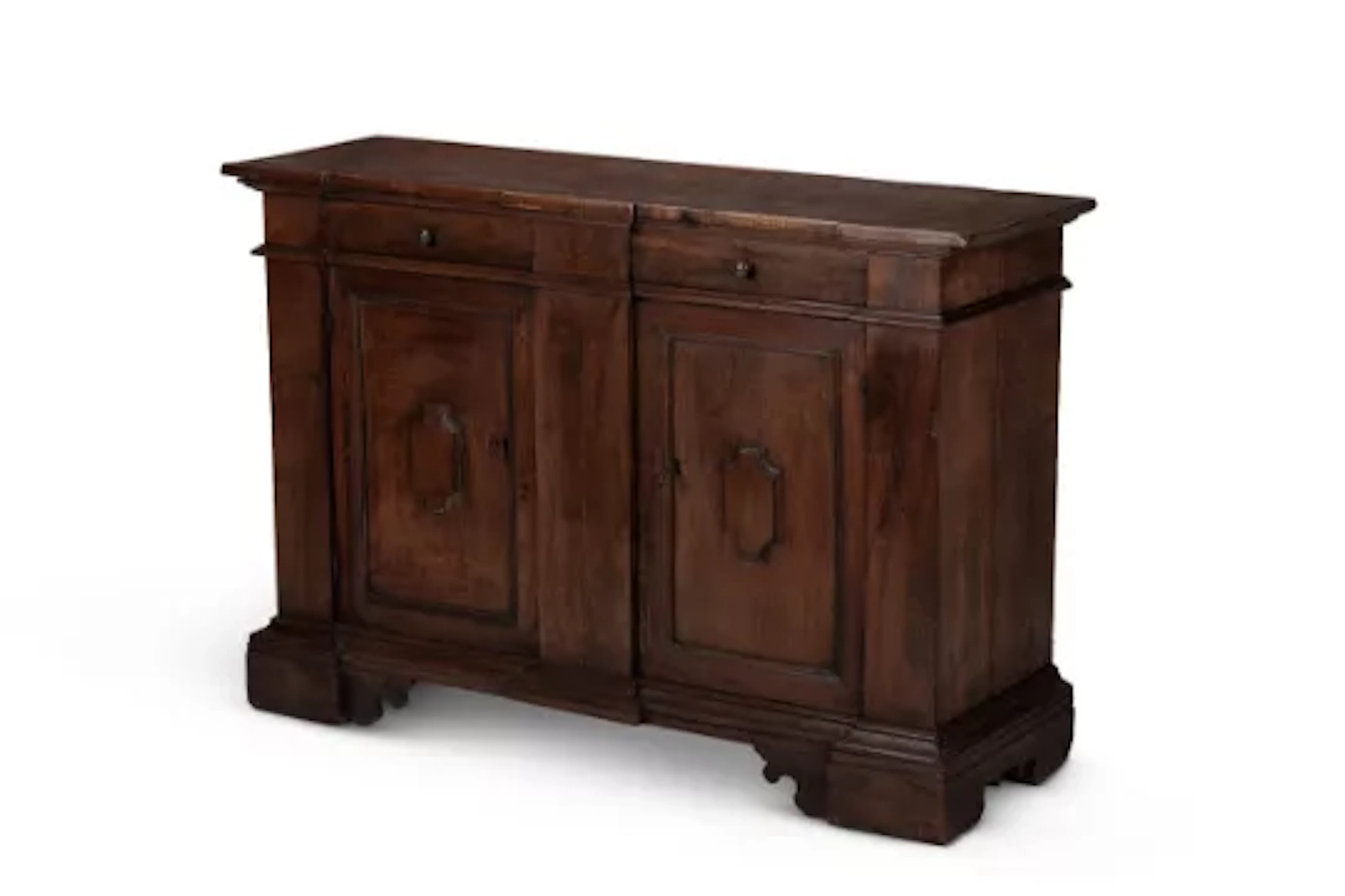 A TUSCAN WALNUT SIDE CABINET, ITALIAN, 18TH CENTURY