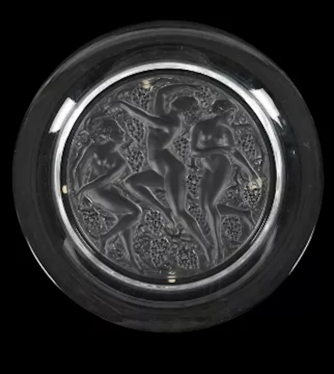 RENÉ LALIQUE (FRENCH, 1860-1945), 'CÔTE D'OR' PLATE, DESIGNED 1943