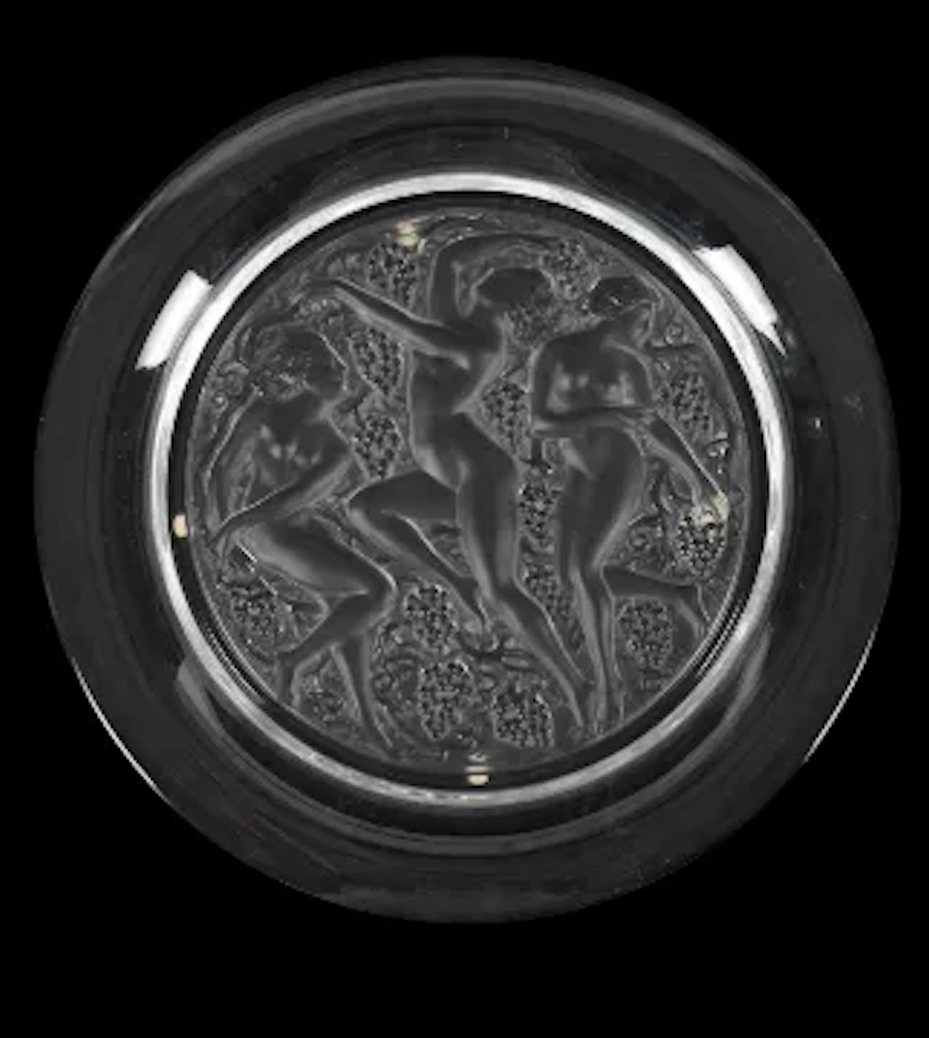 RENÉ LALIQUE (FRENCH, 1860-1945), 'CÔTE D'OR' PLATE, DESIGNED 1943