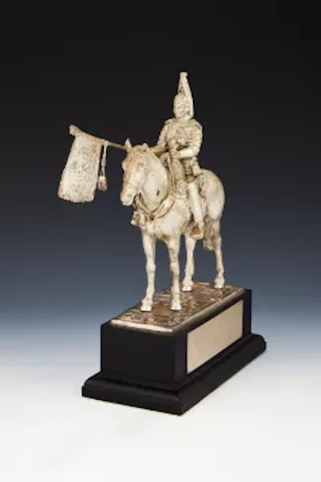 A SILVER FIGURE OF A LIFE GUARD REGIMENTAL CORPORAL MAJOR, MAPPIN