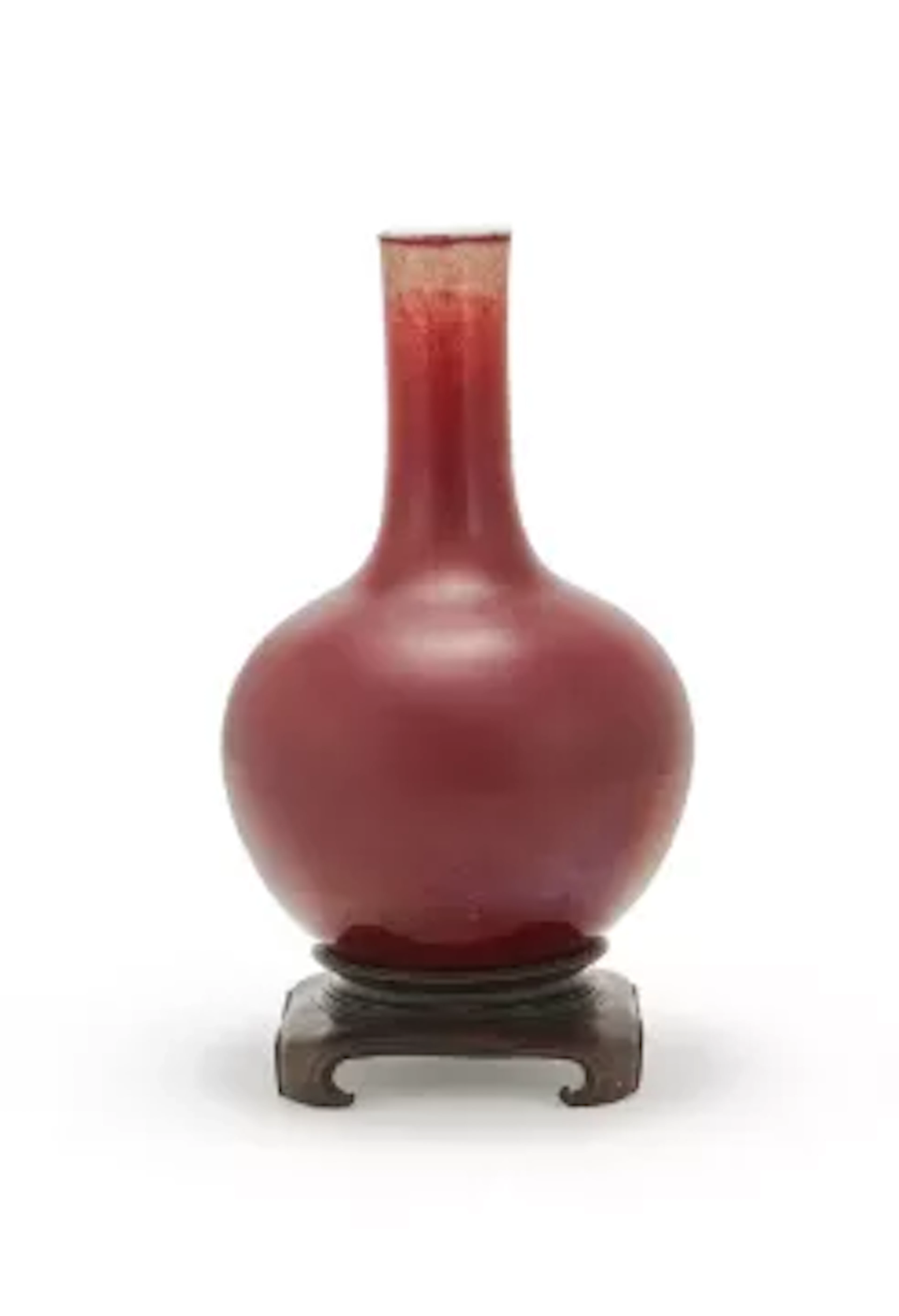 A Chinese sang-de-boeuf vase, Qing dynasty