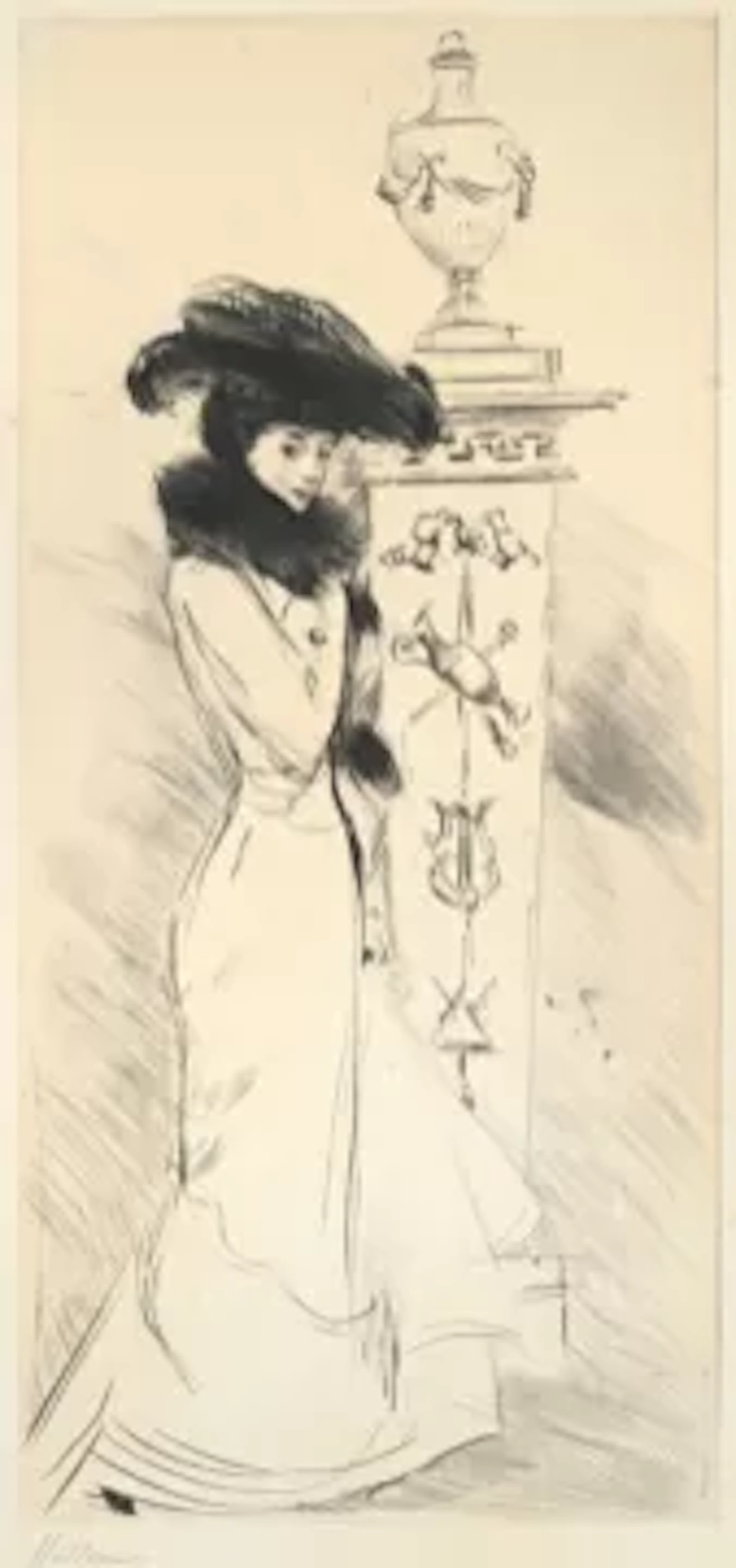 PAUL CESAR HELLEU (FRENCH 1859-1927), PORTRAIT OF CONSUELO, DUCHESS