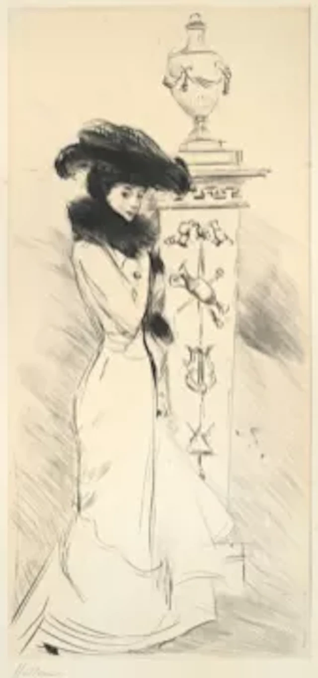 PAUL CESAR HELLEU (FRENCH 1859-1927), PORTRAIT OF CONSUELO, DUCHESS