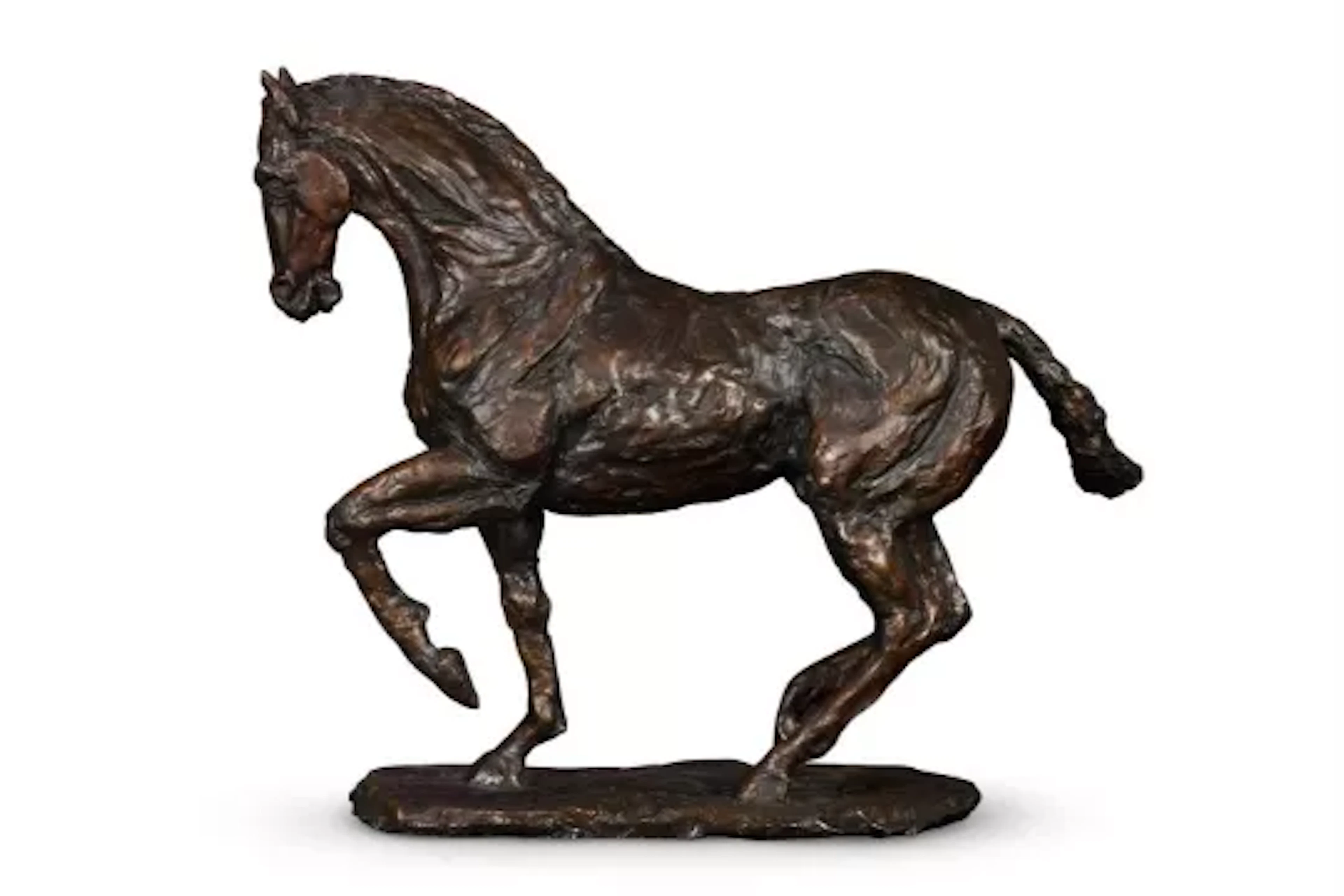 λ ELIZABETH MACDONALD-BUCHANAN (1939-2020), A LARGE EQUESTRIAN BRONZE