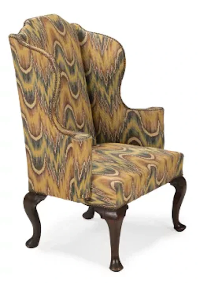 A GEORGE I WALNUT WING ARMCHAIR, CIRCA 1720