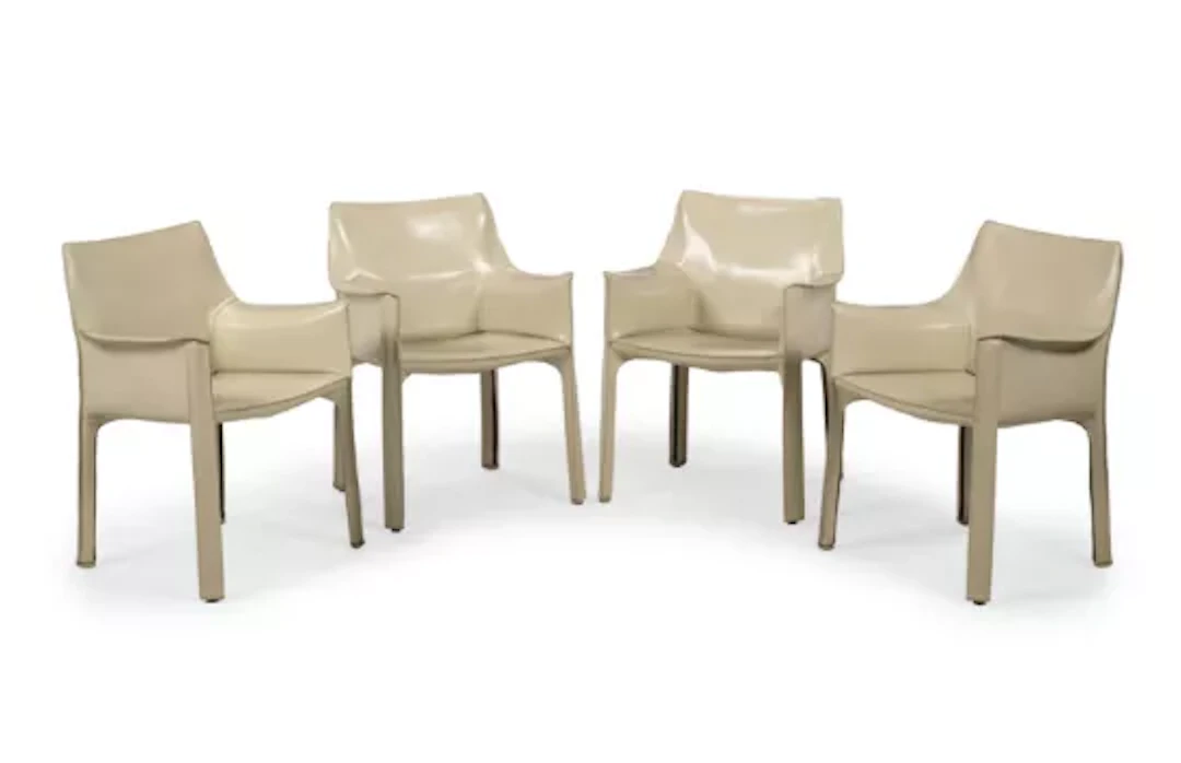 MARIO BELLINI (ITALIAN, B.1935), SET OF FOUR 'CAB' CHAIRS, DESIGNED IN 1977