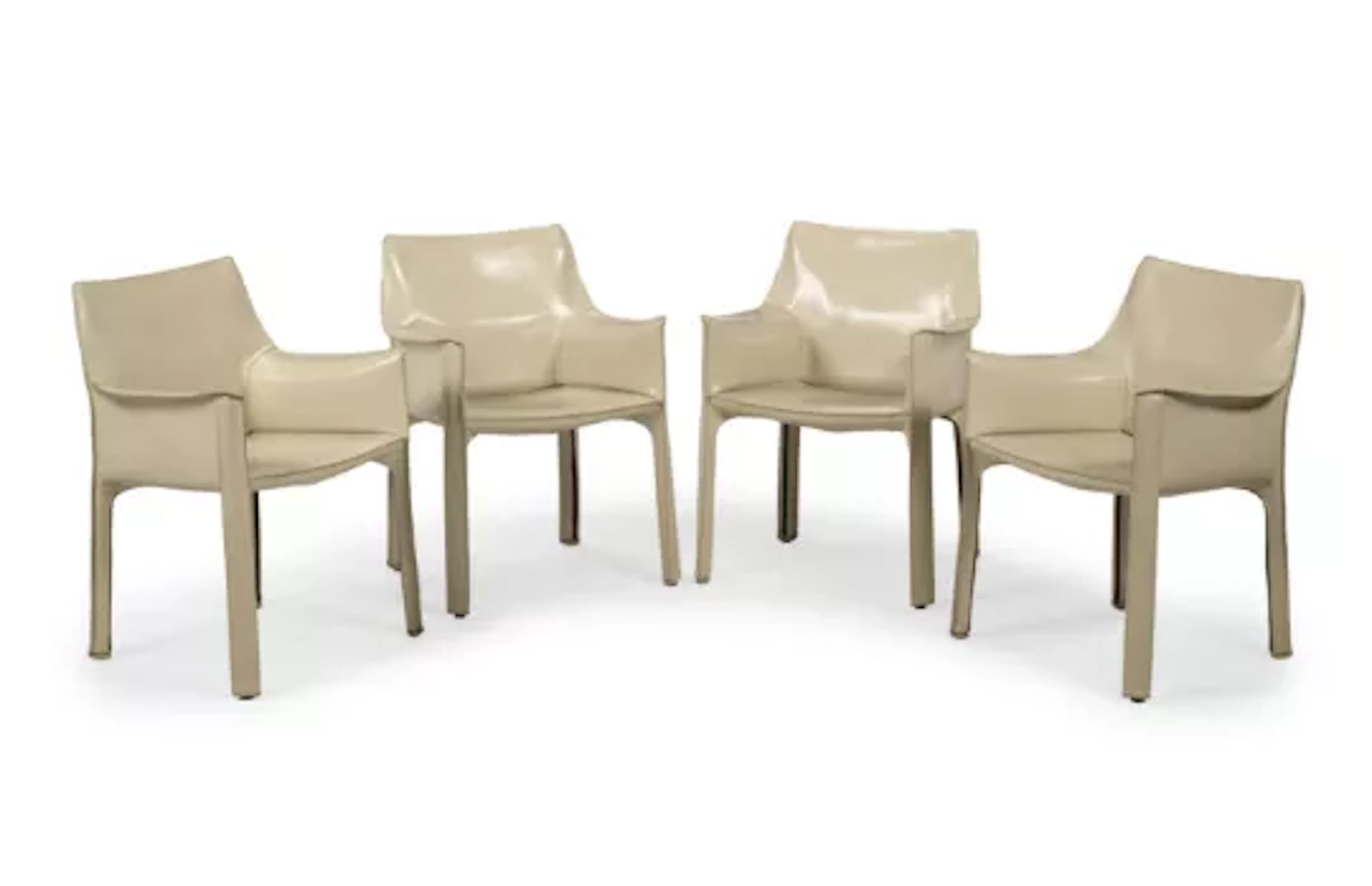 MARIO BELLINI (ITALIAN, B.1935), SET OF FOUR 'CAB' CHAIRS, DESIGNED IN 1977