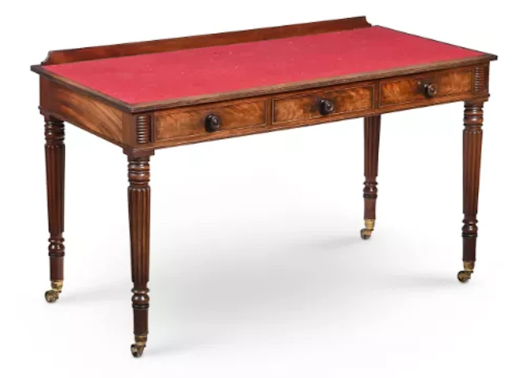 A MAHOGANY WASHSTAND OR SIDE TABLE, PROBABLY GILLOWS, CIRCA 1815 AND LATER