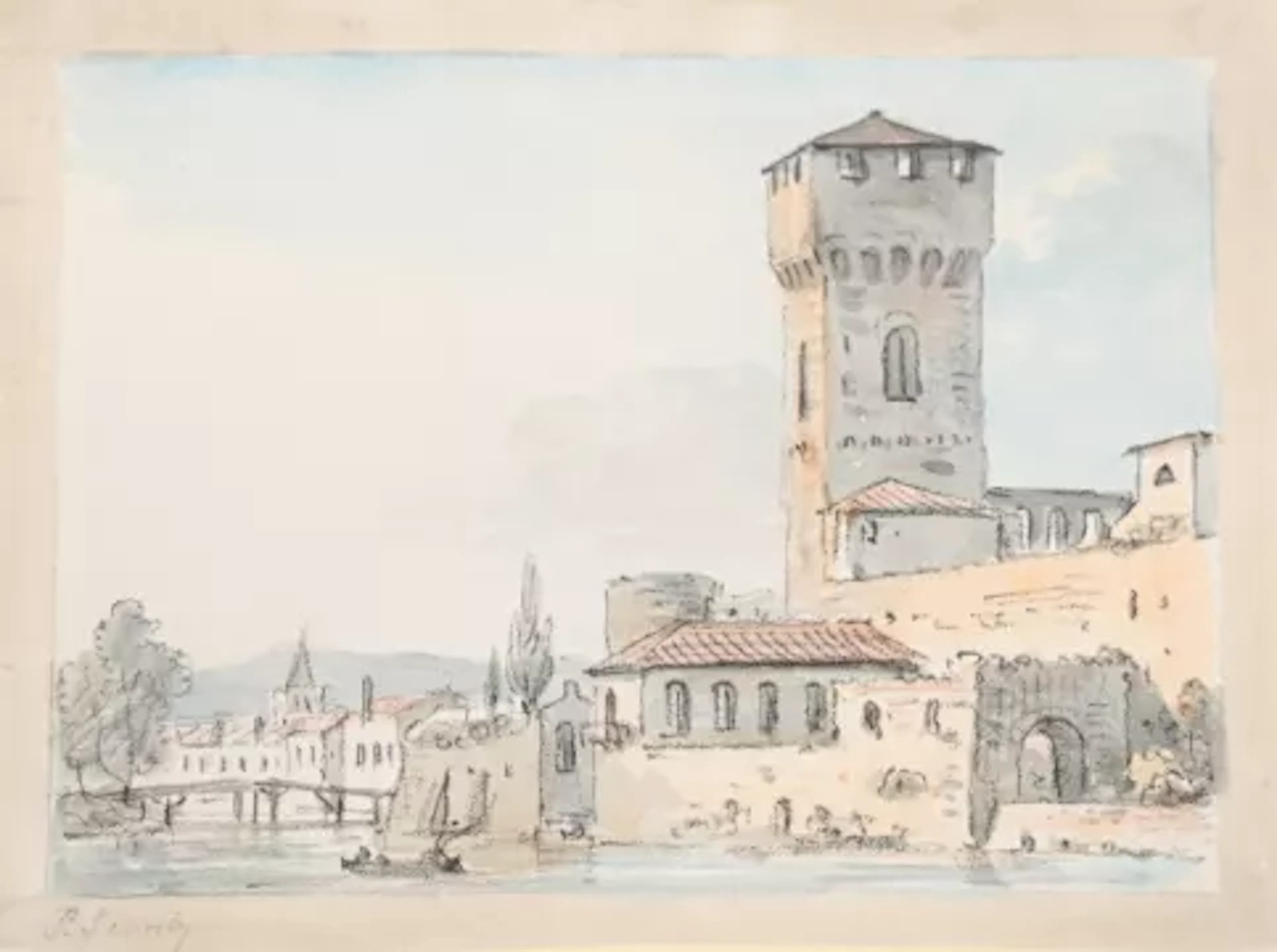 PAUL SANDBY, R.A. (BRITISH 1731-1809), AN ITALIAN CAPRICCIO