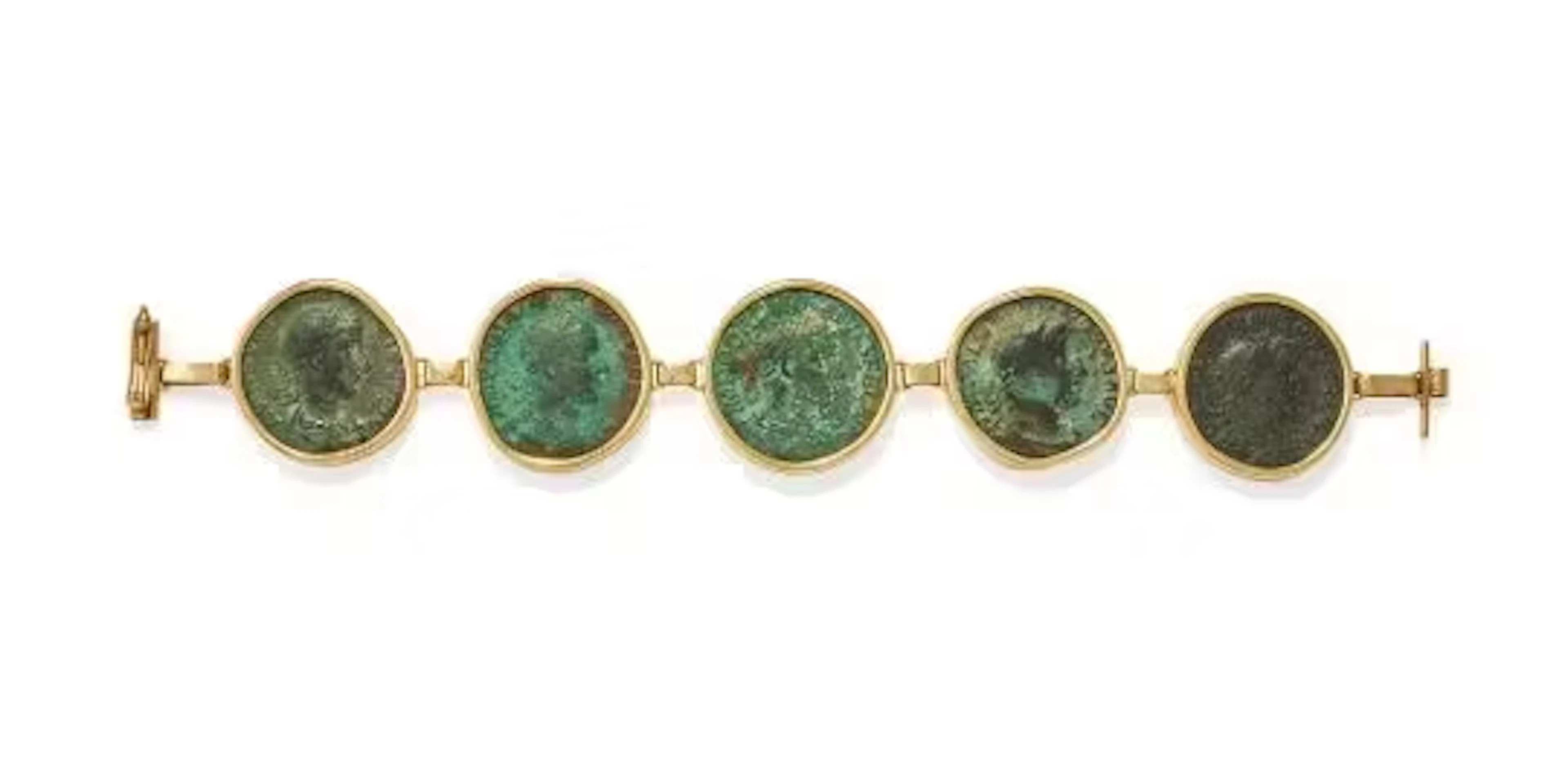 AN ANCIENT COIN BRACELET