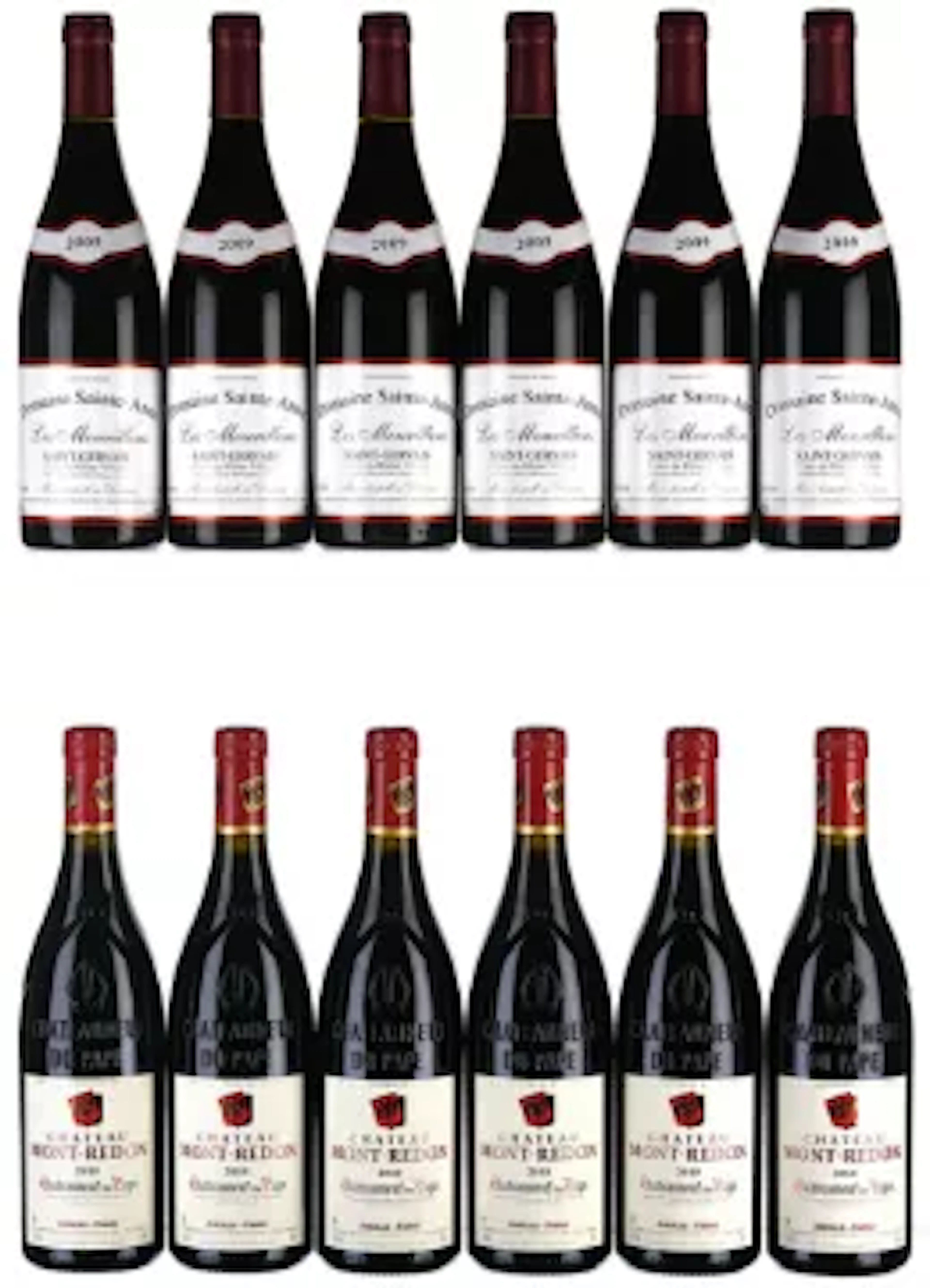 2009/2010 Mixed Lot of Chateauneuf-du-Papes and Cotes du Rhone Villages