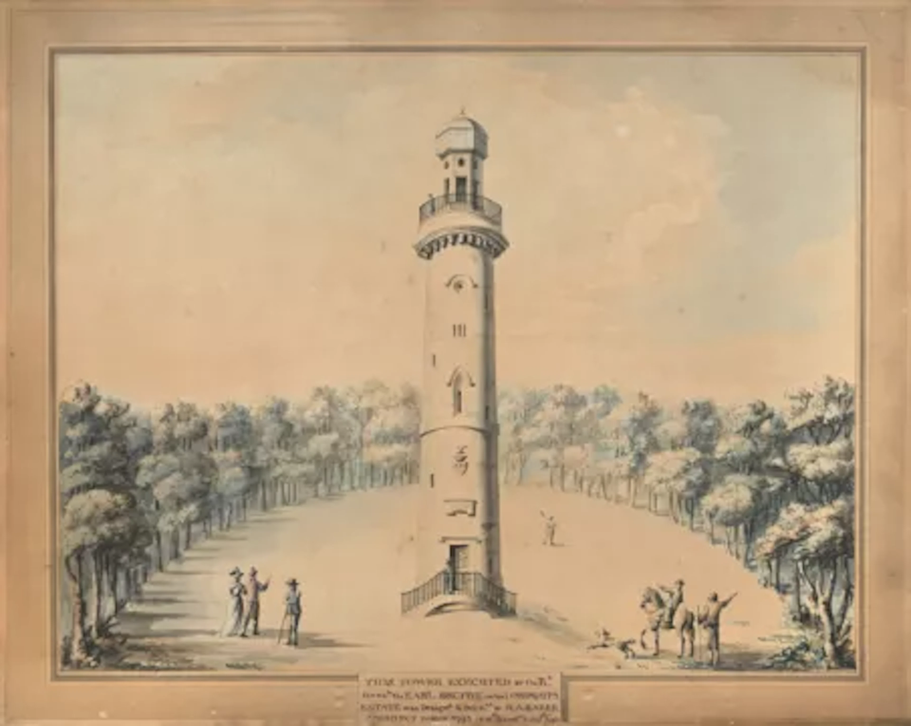 IRISH SCHOOL (LATE 18TH CENTURY), THE SPIRE OF LLOYD, KELLS, COUNTY